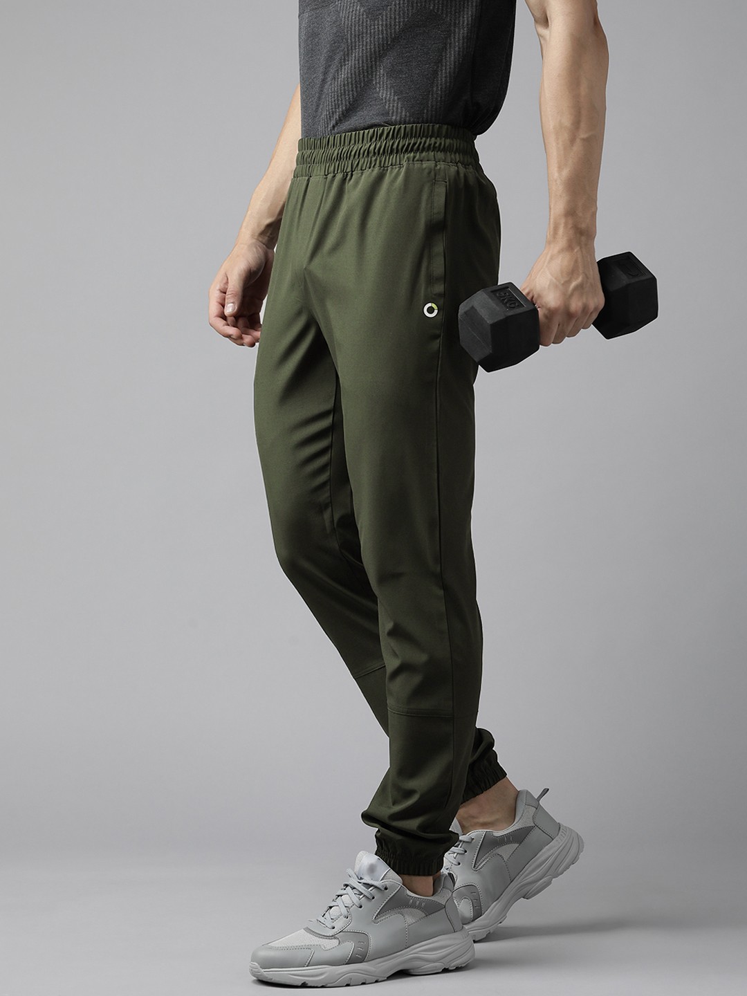 

PROWL by Tiger Shroff Men Olive Green Solid Training Joggers