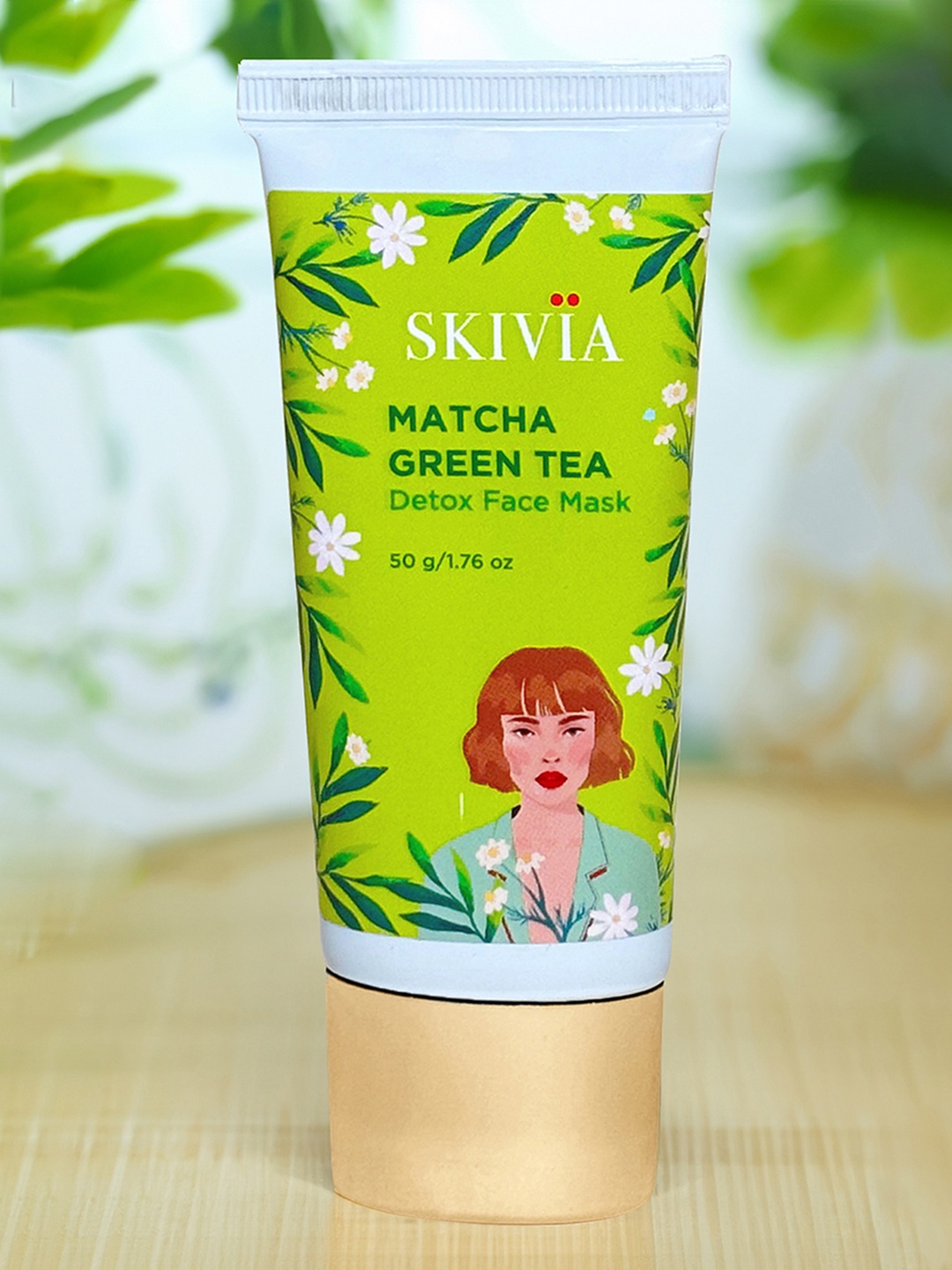 

SKIVIA Matcha Green Tea Face Mask With Aloe Vera & Seaweed - 50 g