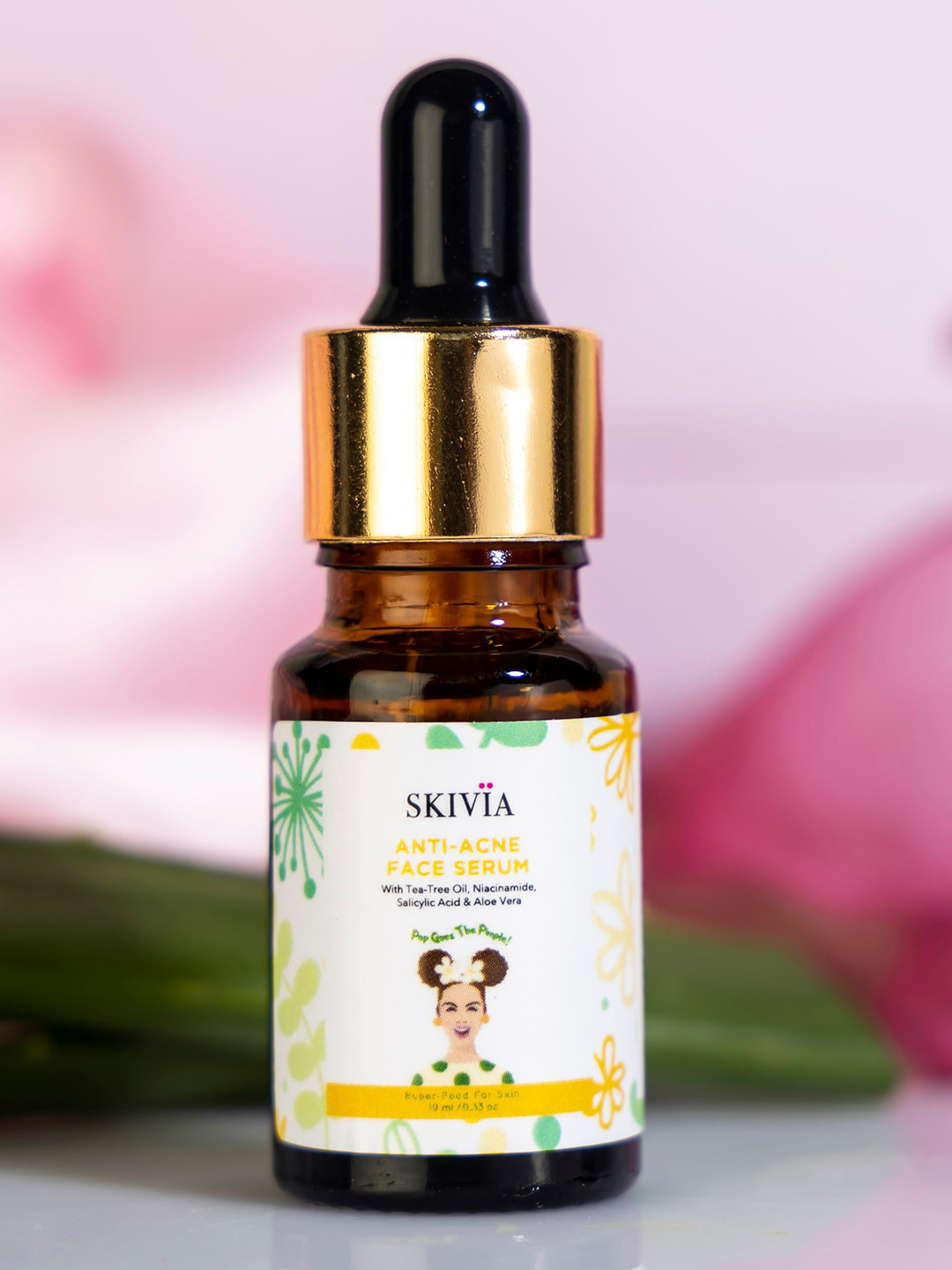 

SKIVIA Anti-Acne Mini Face Serum with Niacinamide & Tea Tree Oil - 10 ml, Transparent