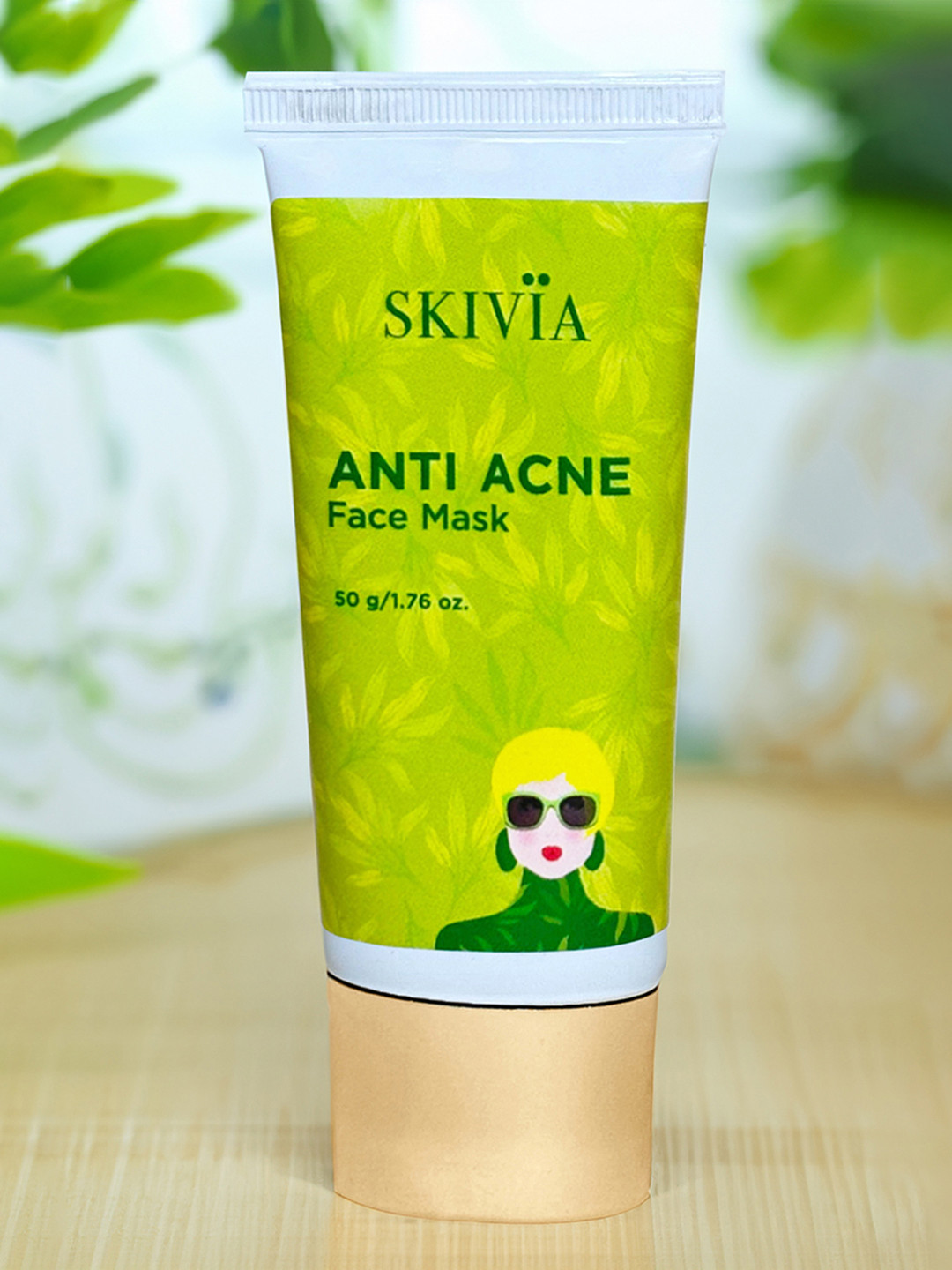 

SKIVIA Anti Acne Face Mask With Multani Mitti & Tea Tree Oil To Remove Excess Oil - 50 g, White