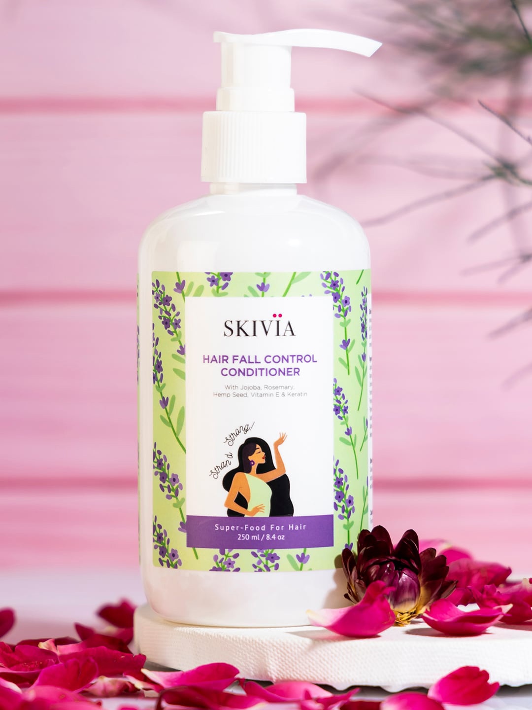 

SKIVIA Hair Fall Control Conditioner with Vitamin E & Keratin For Nourishment - 250 ml, White