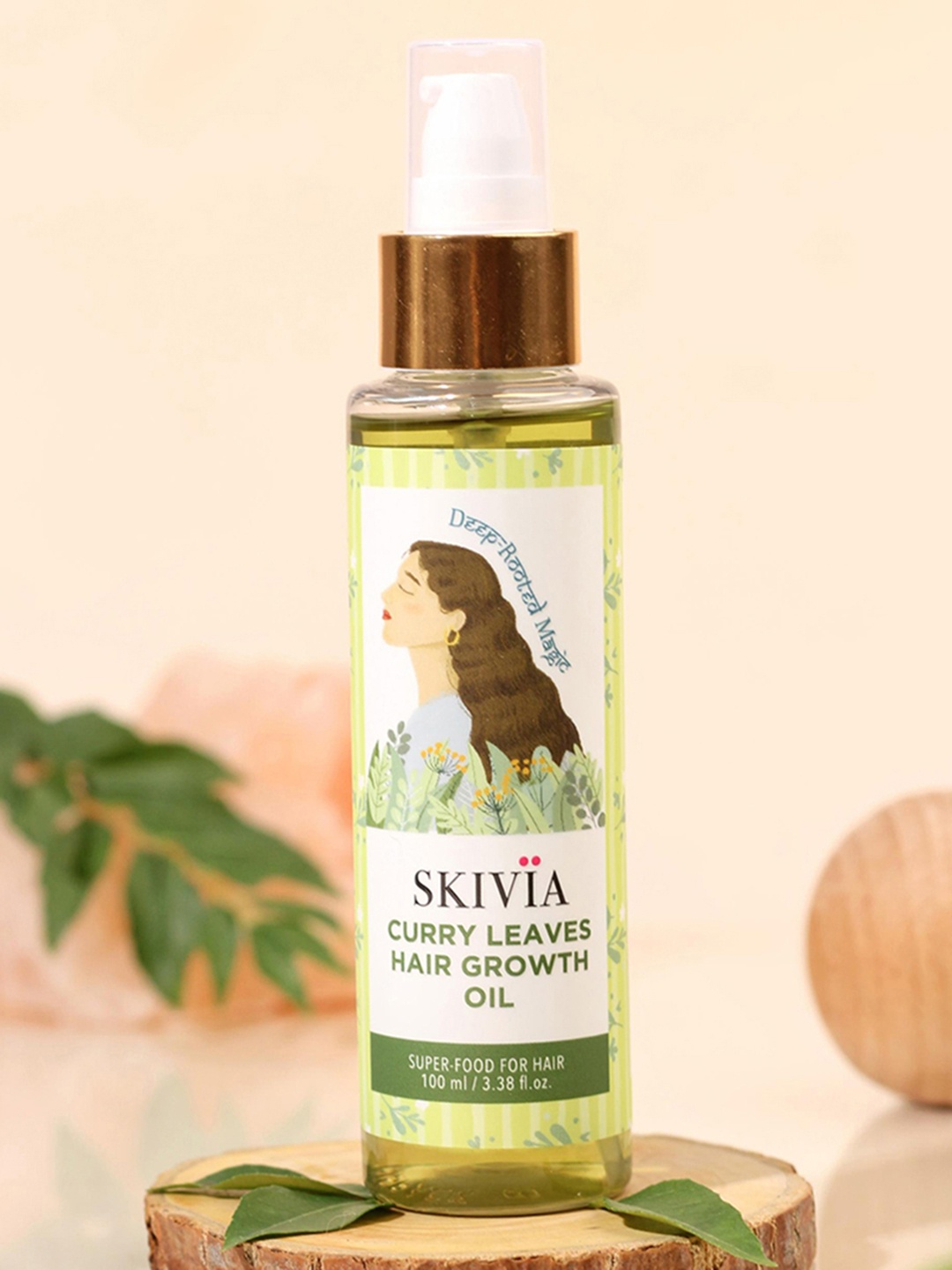 

SKIVIA Curry Patta Anti Grey Hair Oil With Vitamin A & Amla - 100 ml, Yellow