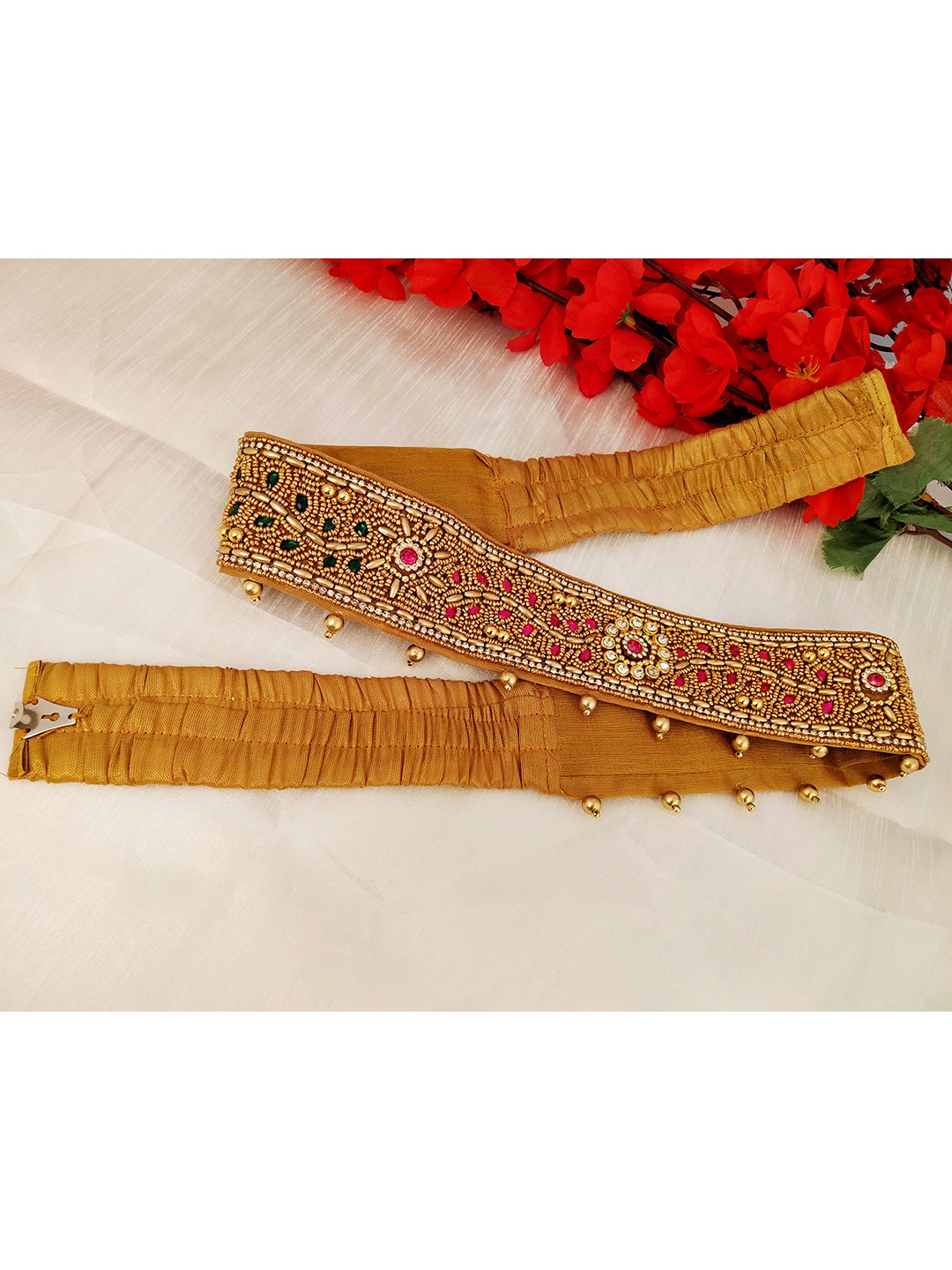 

VAMA Women Gold-Toned Embellished Belt