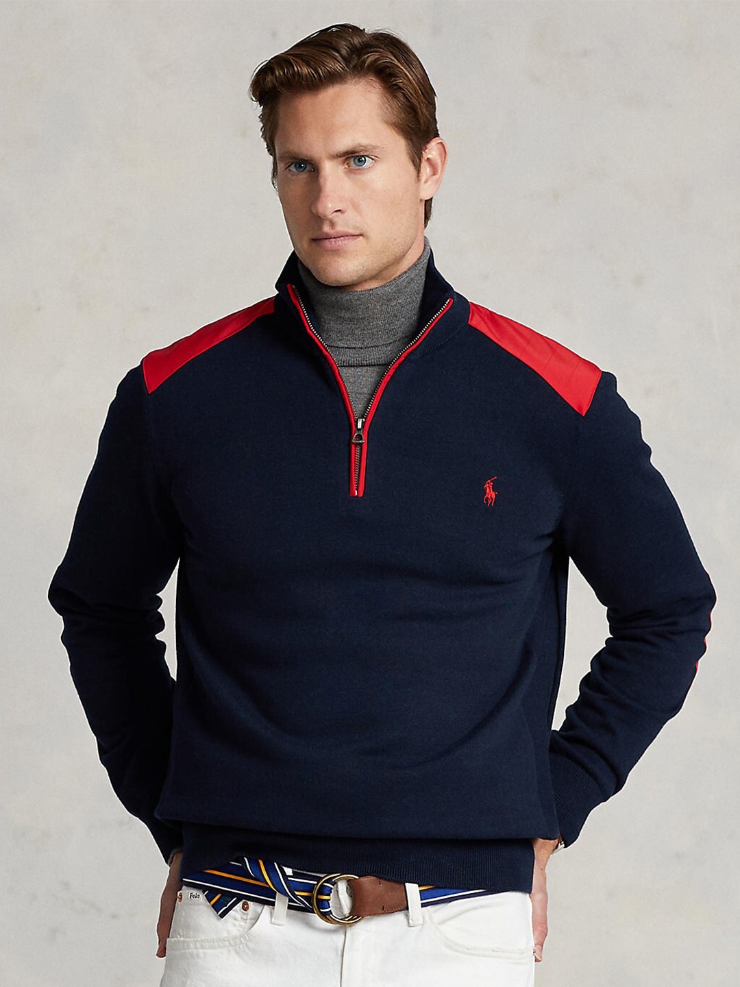 

Polo Ralph Lauren Men Navy Blue Cotton Sweatshirt
