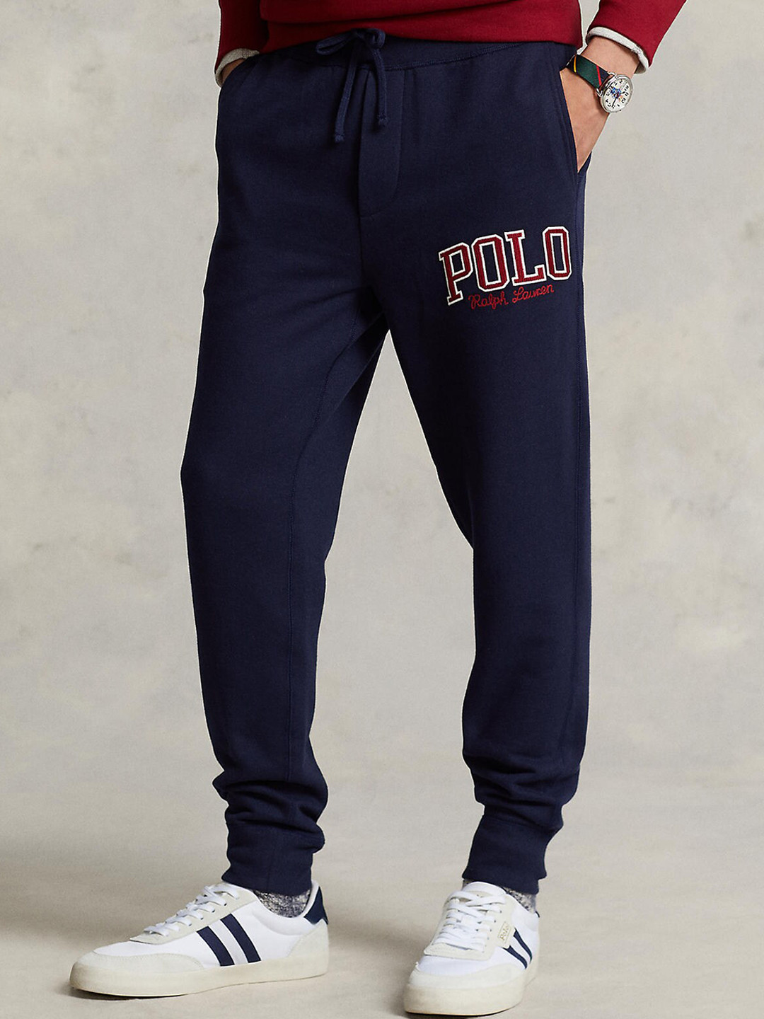 

Polo Ralph Lauren Men Navy Blue Solid Joggers