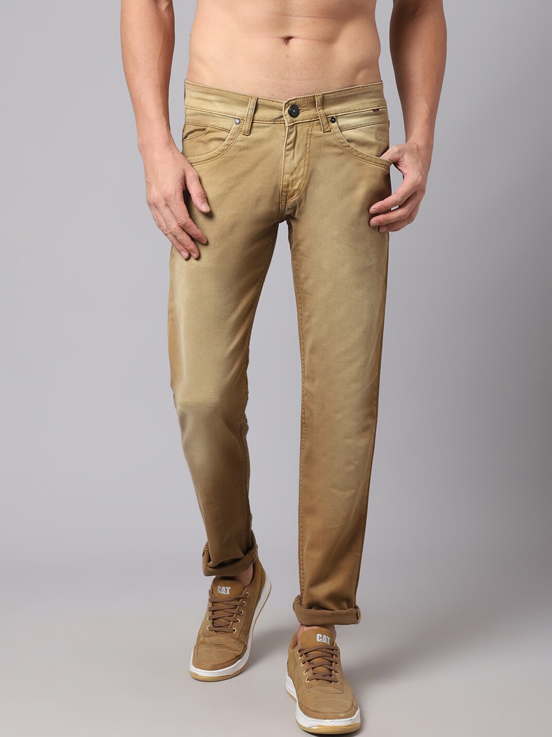 

Cantabil Men Khaki Jeans