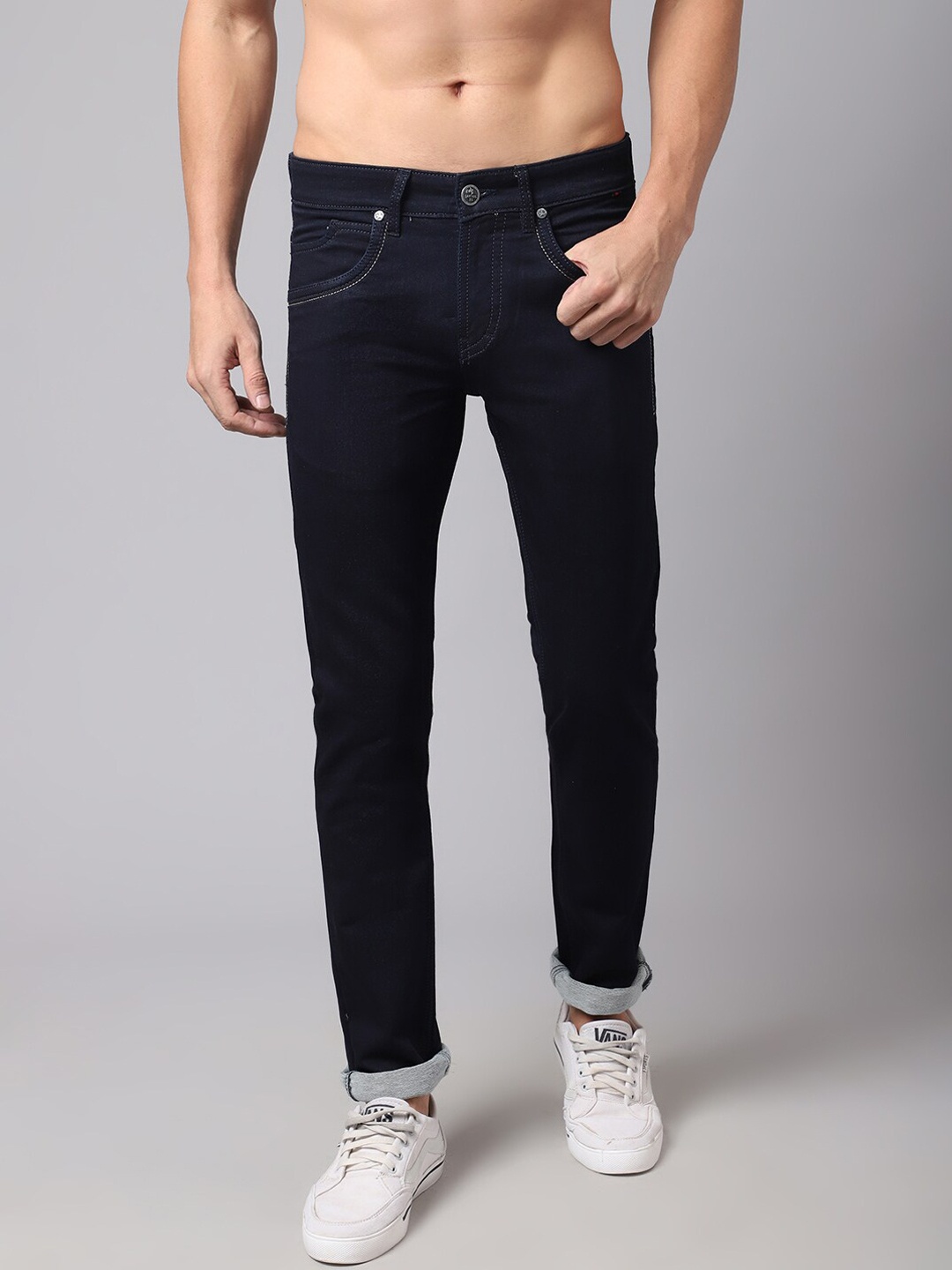 

Cantabil Men Blue Regular Fit Jeans