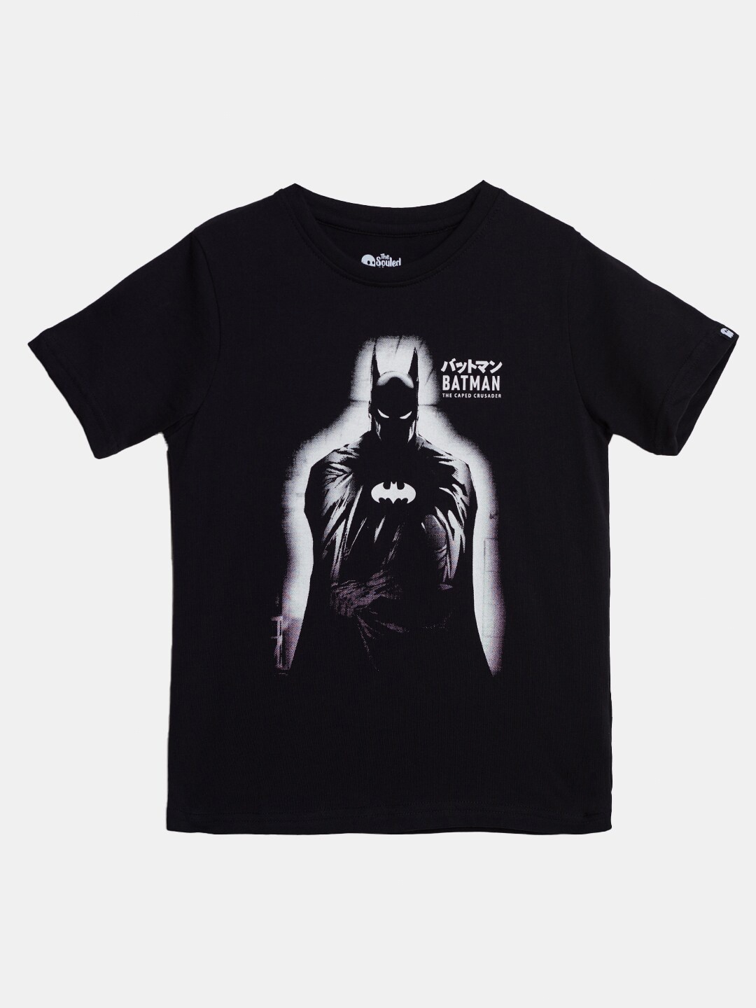 

The Souled Store Boys Black Batman Printed Cotton T-shirt