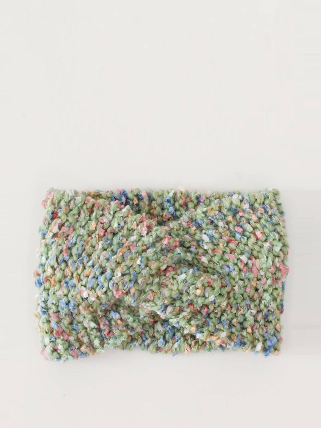 

Woonie Girls Green Twisted Knitted Headband