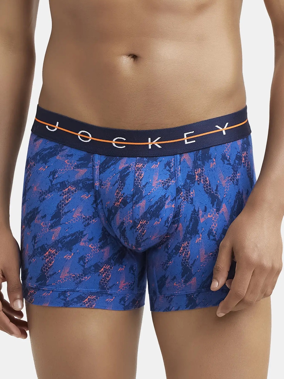 

Jockey Men Printed Cotton Trunk NY02-0105, Blue