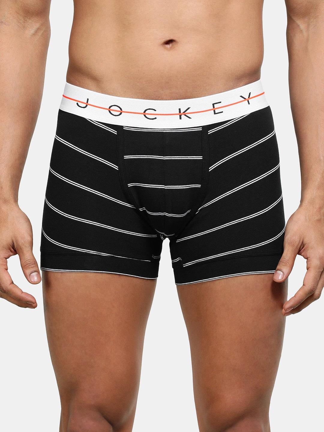 

Jockey Super Combed Cotton Stretch Printed Trunk with Ultrasoft Waistband-NY02, Black