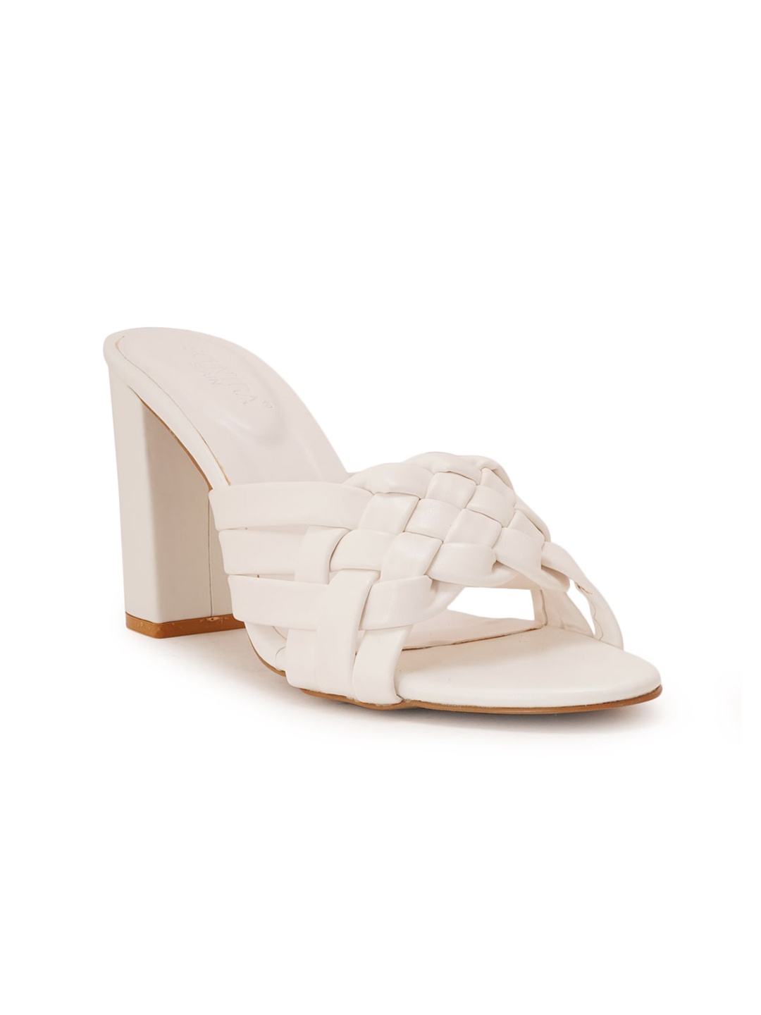 

SCENTRA White Party Block Mules