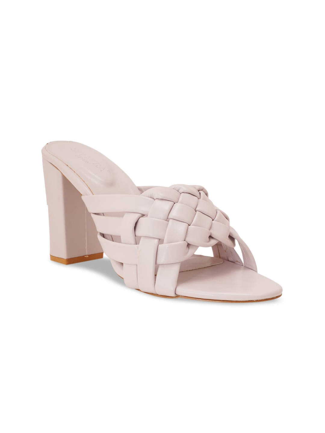 

SCENTRA Womens Solid Block Heels, Taupe