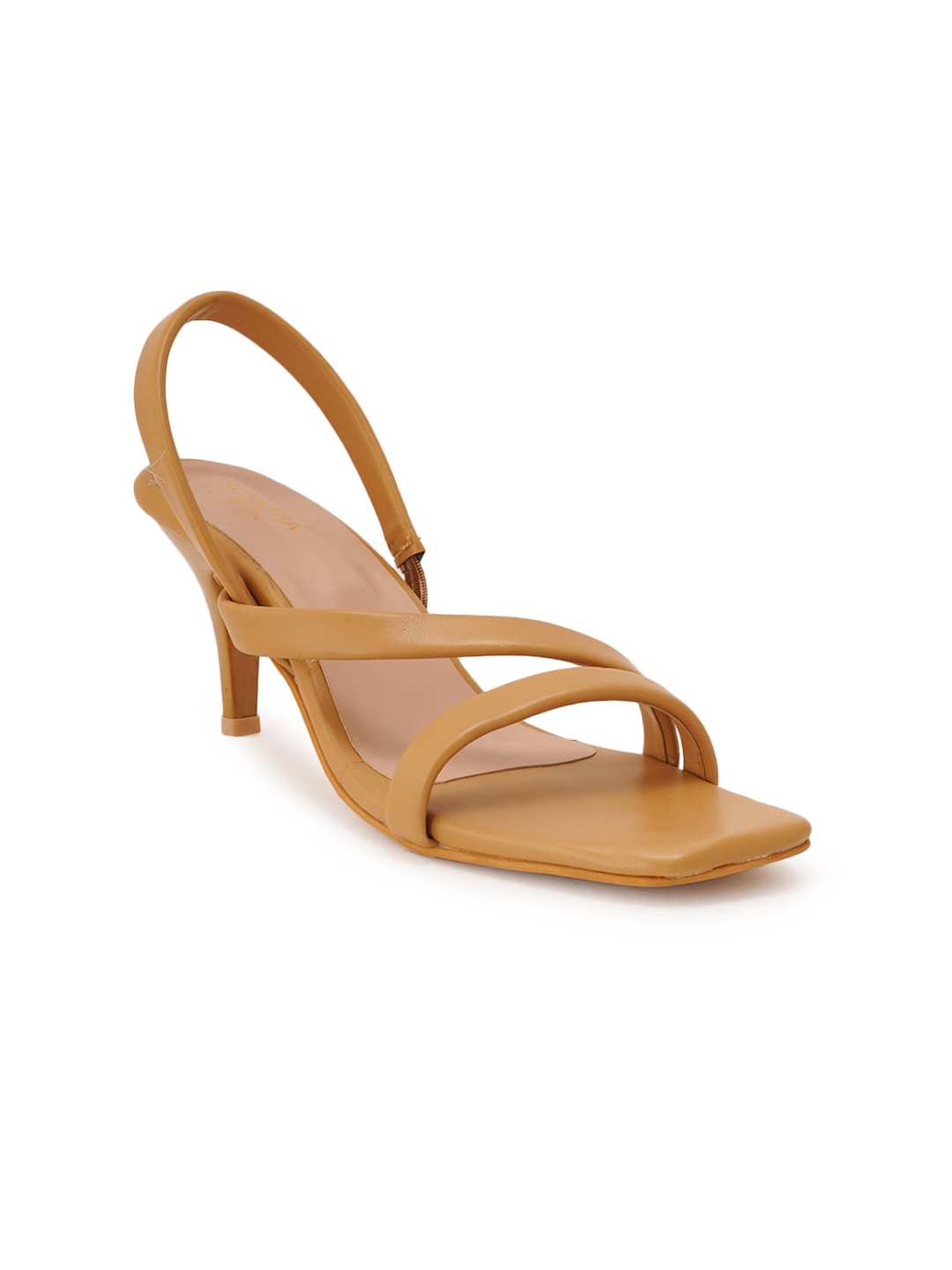 

SCENTRA Tan Brown Solid Heels