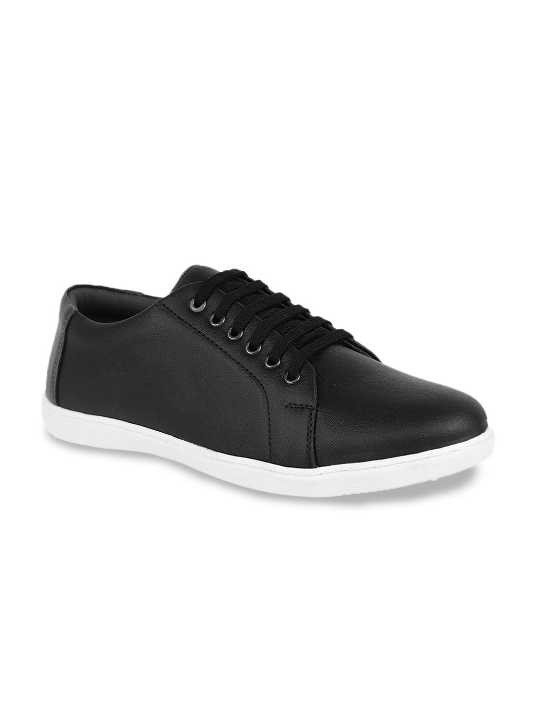 

Khadims Men Black Solid Sneakers