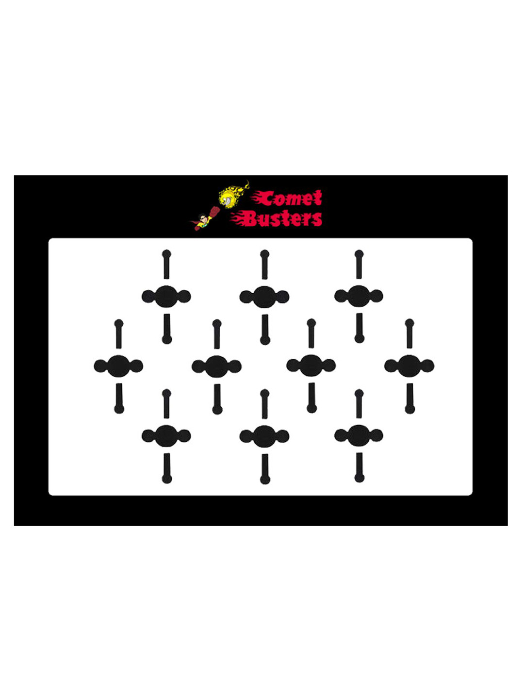 

Comet Busters 10 Pcs Black Solid Bindi