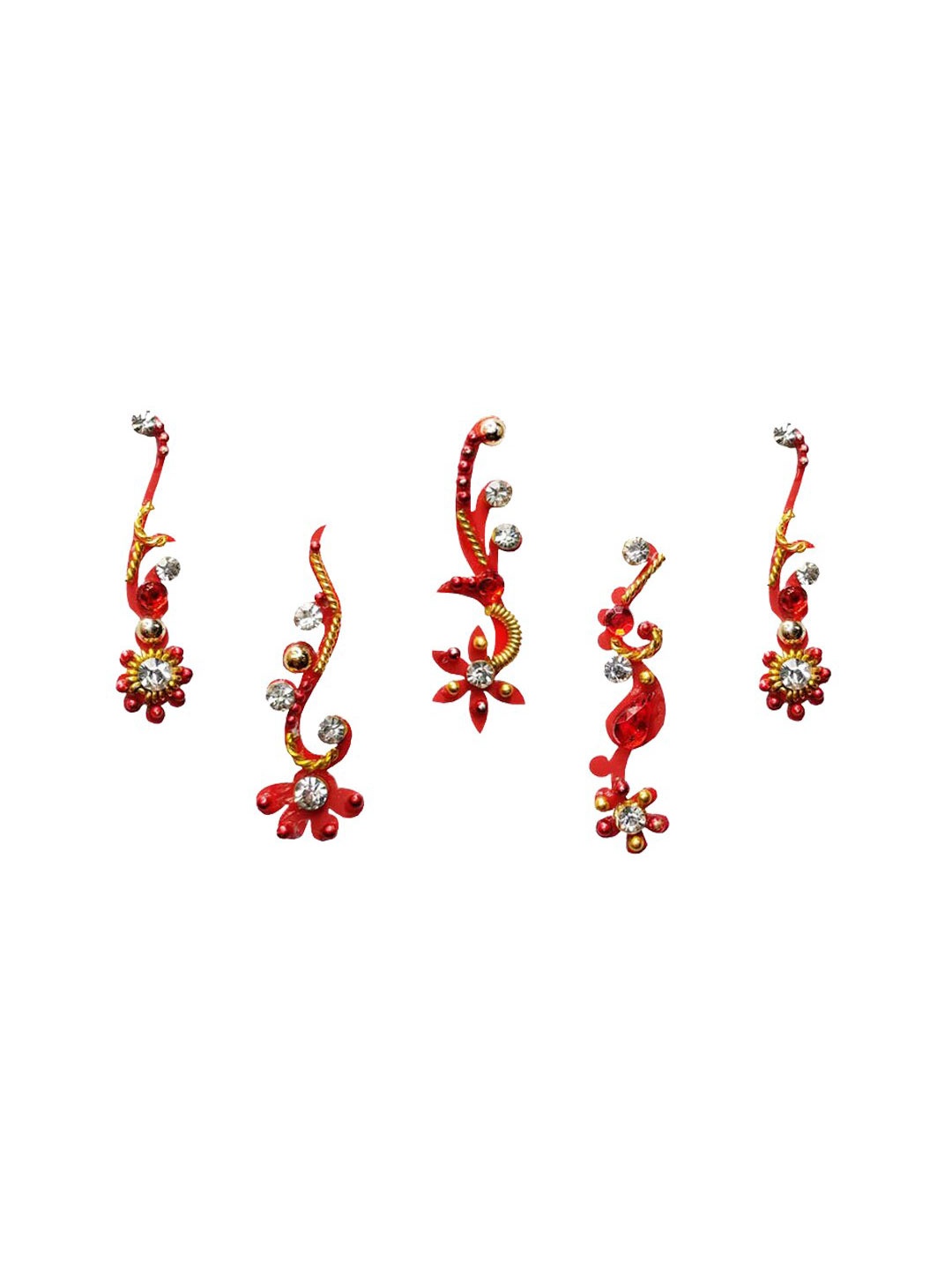 

Comet Busters Red Bindi Set Of 5