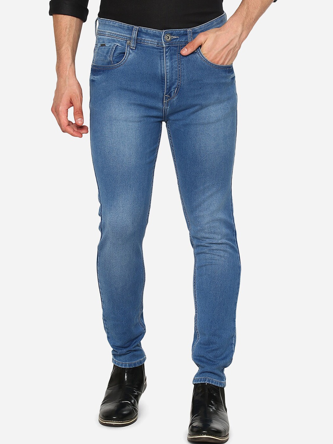 

Greenfibre Men Blue Slim Fit Light Fade Jeans