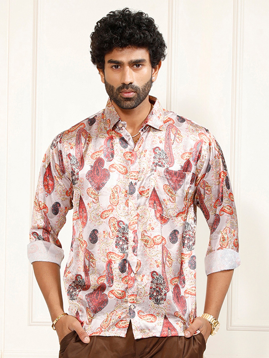 

VASTRAMAY Men Multicoloured Pasley Printed Casual Shirt, Multi