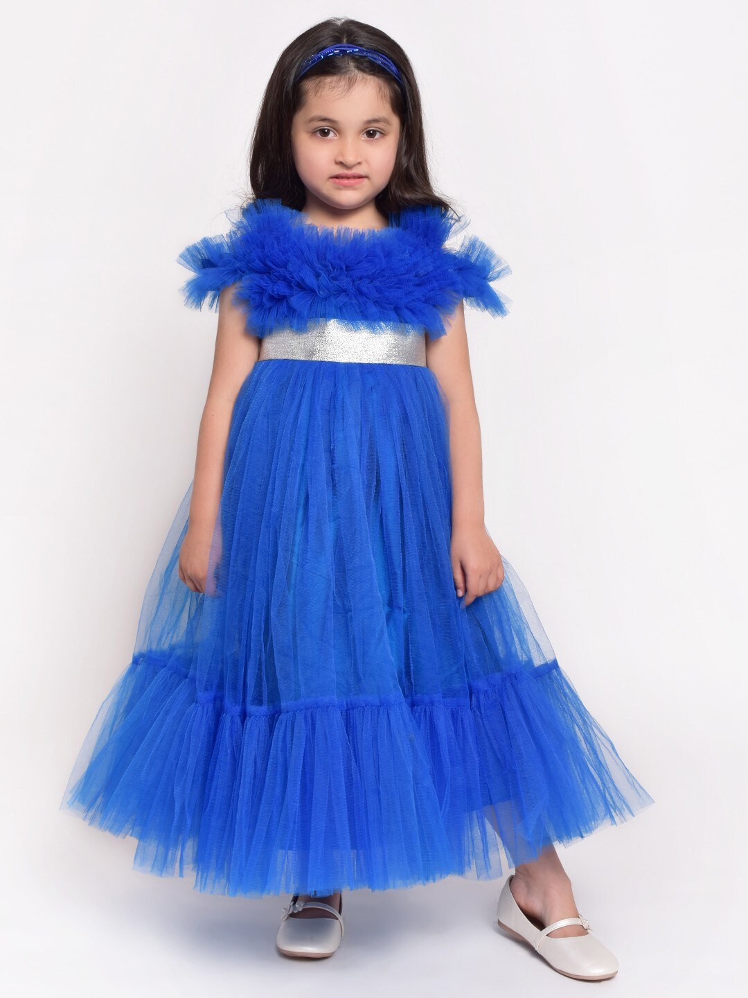 

Jelly Jones Blue Net Maxi Dress