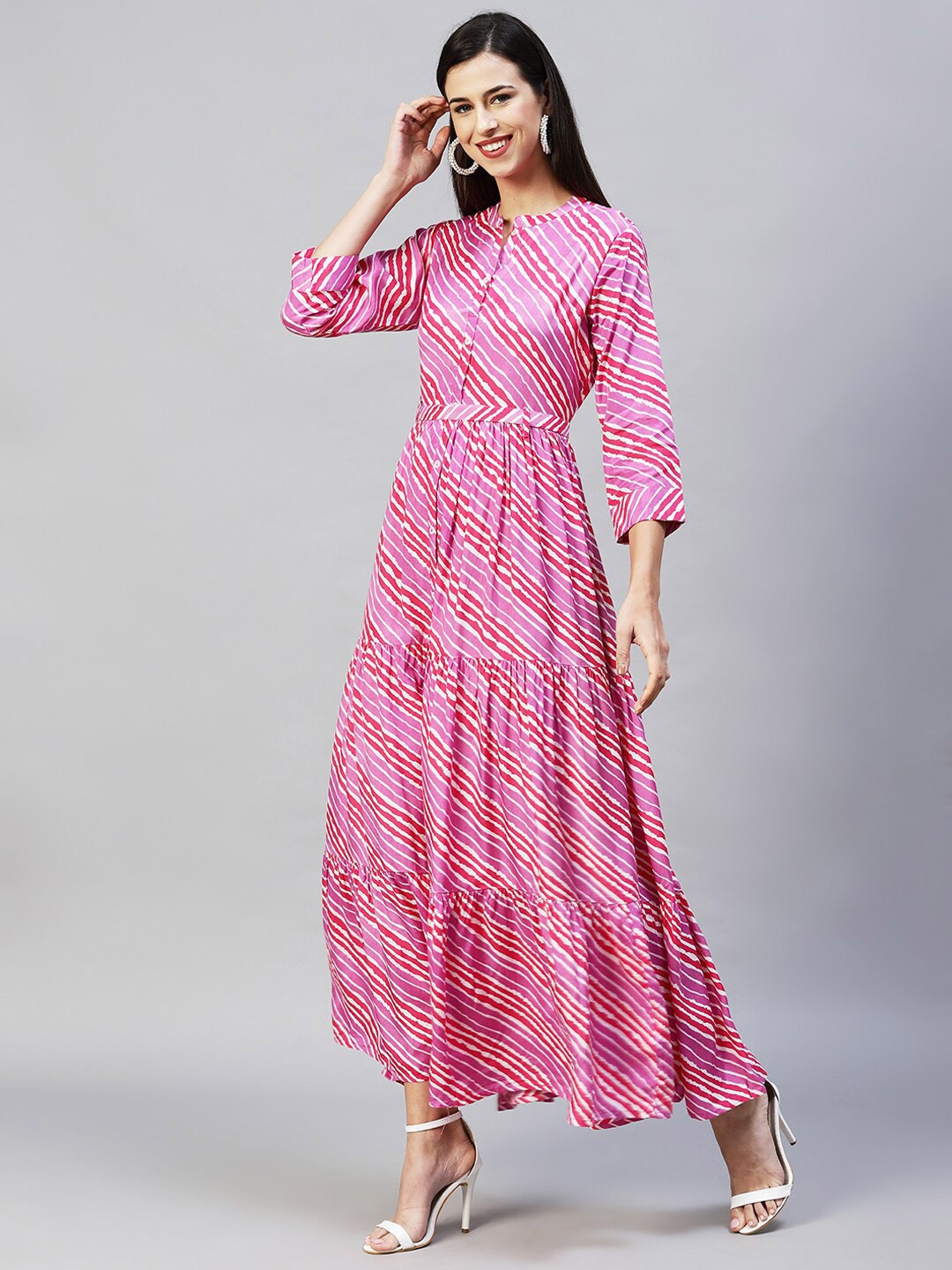 

FASHOR Multicoloured Maxi Dress, Pink