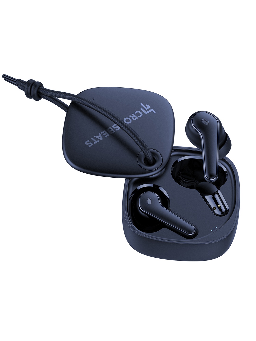 

CrossBeats Blue SLIDE in Ear Tws ENC earbuds + 30 Hours playtime 10 mm Drivers