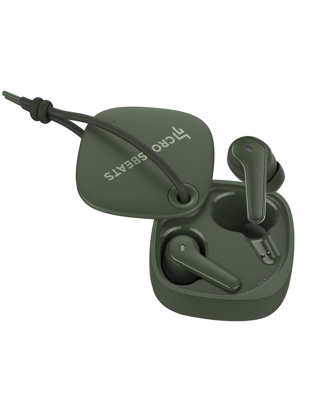 

CrossBeats Green SLIDE in Ear Tws ENC earbuds + 30 Hours Playtime + 10 mm Drivers