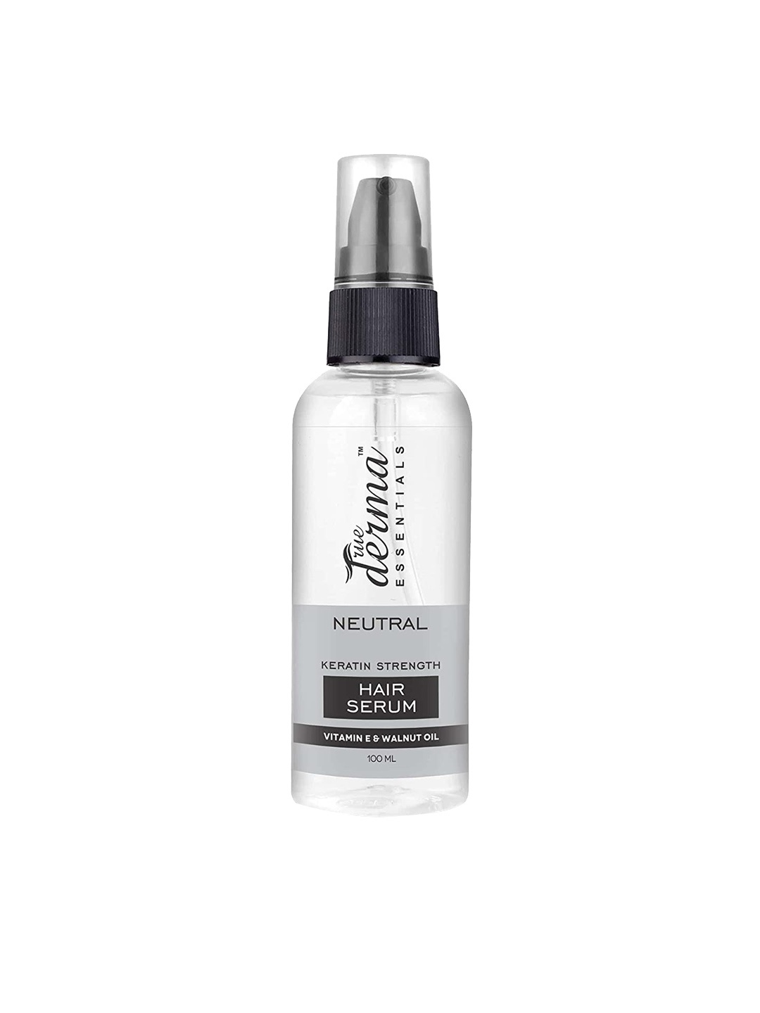 

TRUE DERMA ESSENTIALS Keratin Strength Vitamin E & Walnut Oil Hair Serum 100ml, White