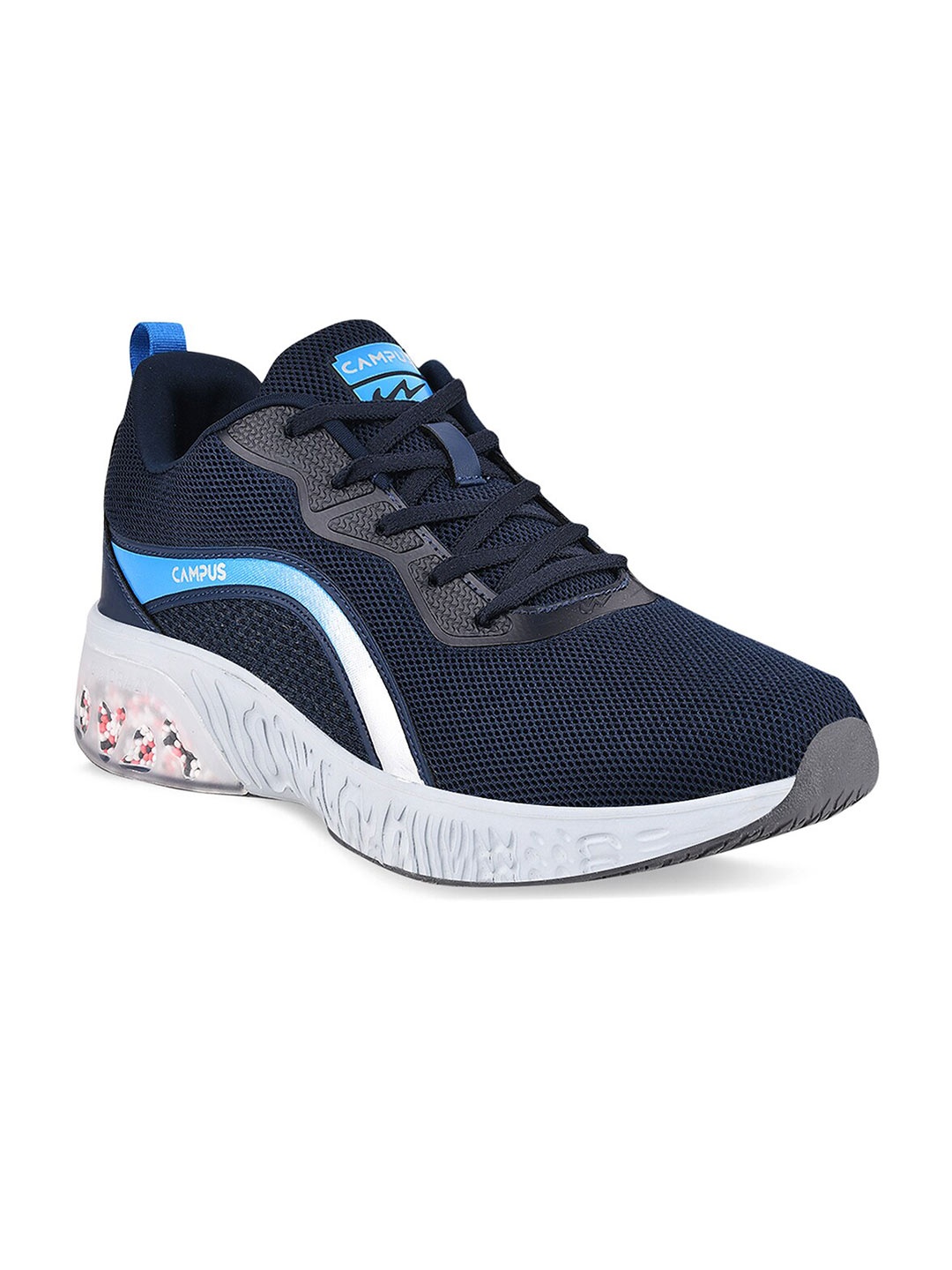 

Campus Men Navy Blue Mesh Running Shoes