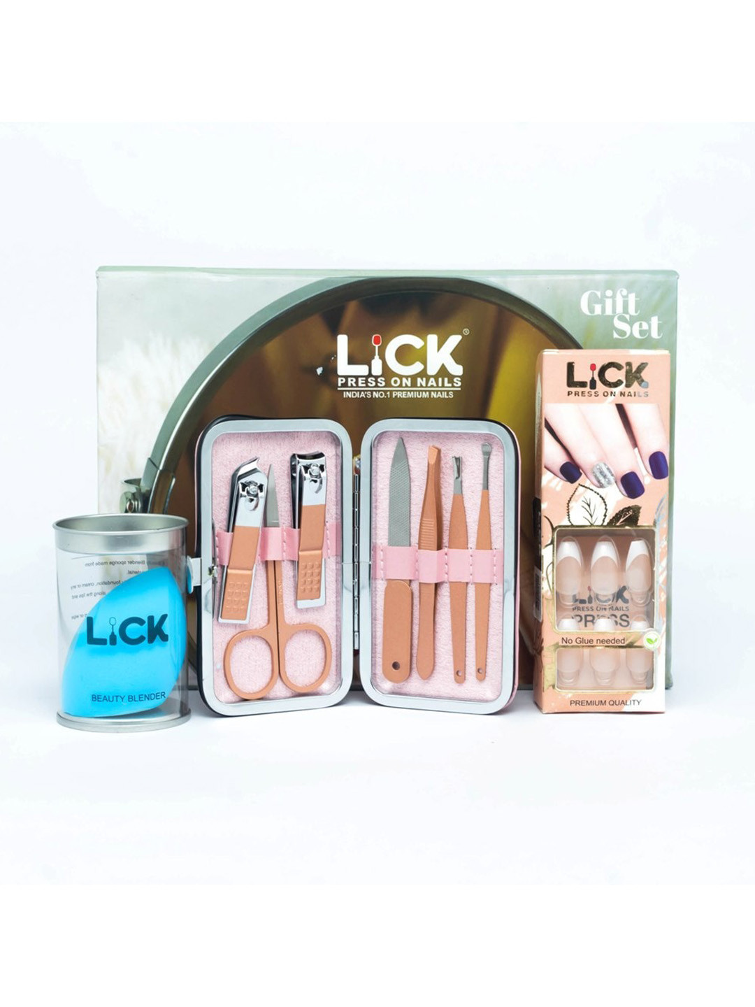 

LICK Beauty Blender & Manicure Pedicure Kit, Multi