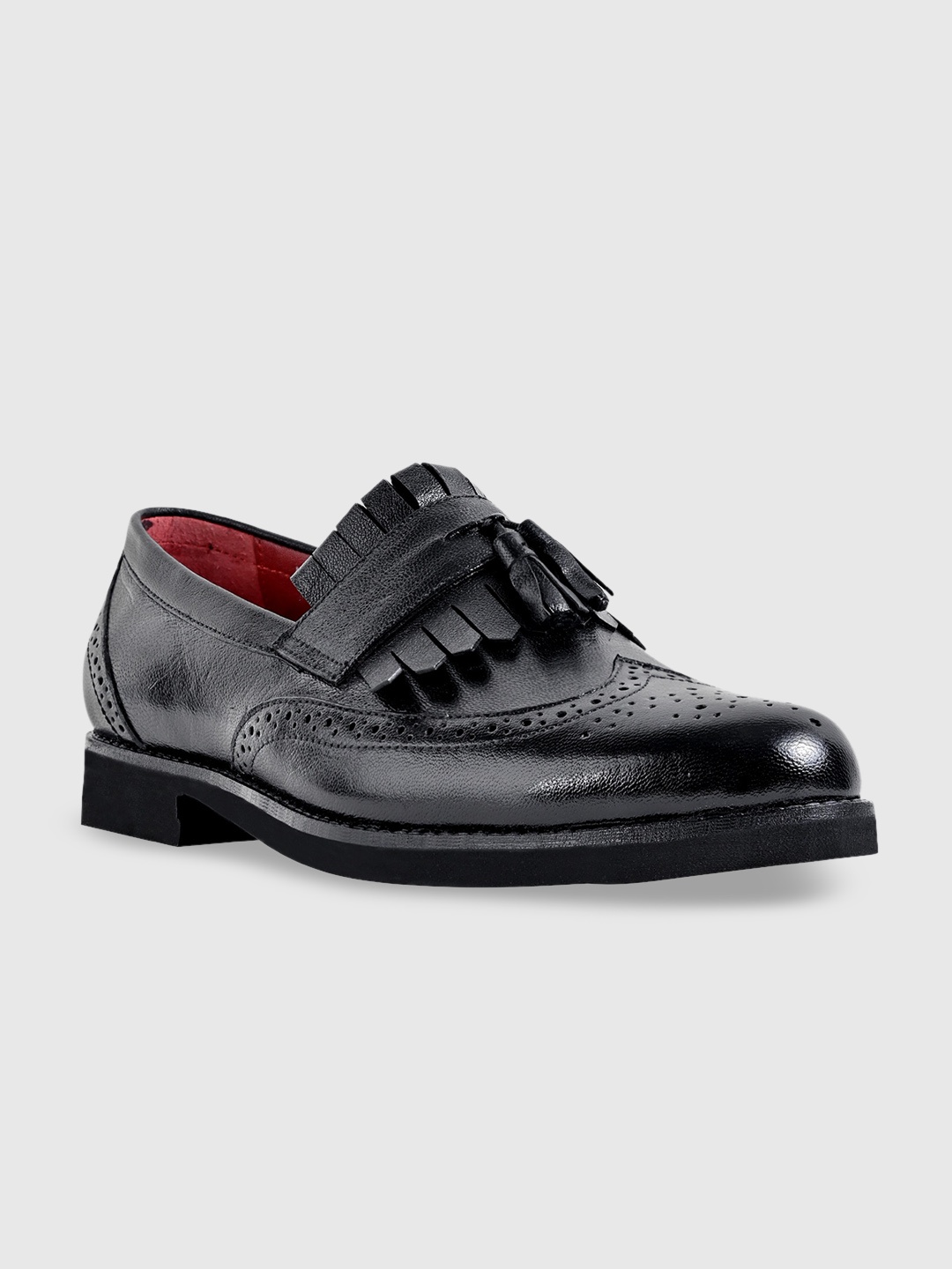 

Egle Men Black Leather Loafers