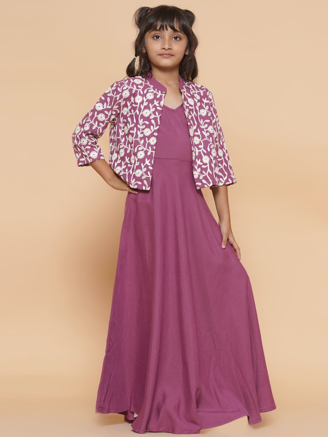 

titliyan Girls Purple Maxi Dress