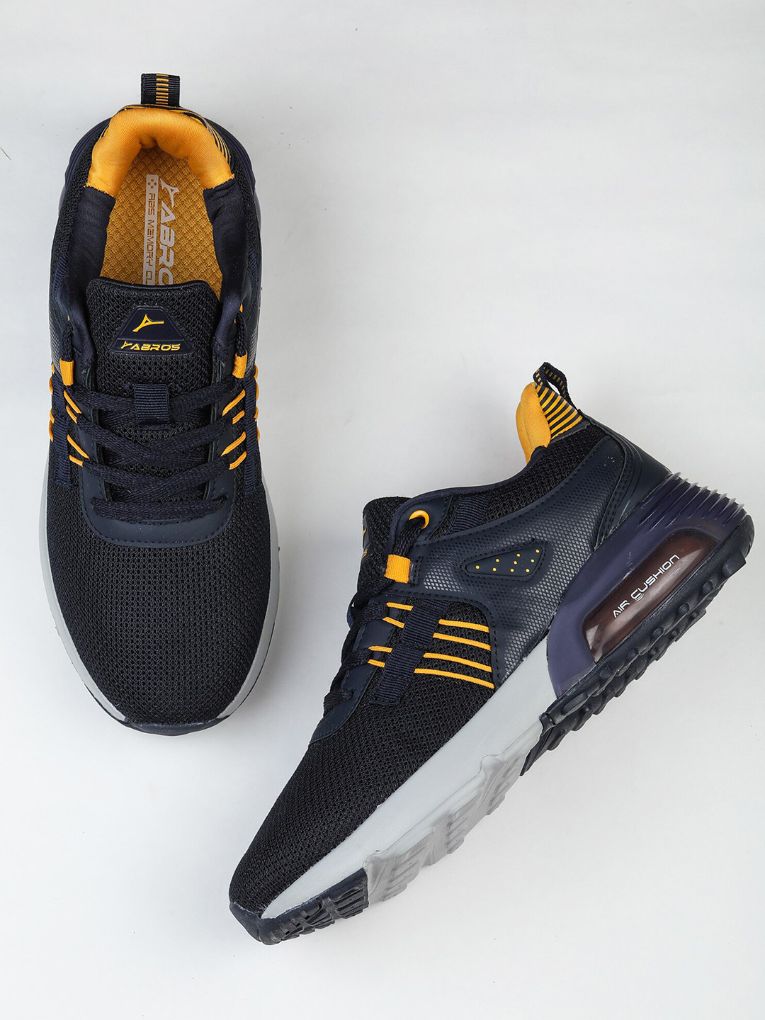 

ABROS Men Navy Blue Mesh Walking Shoes