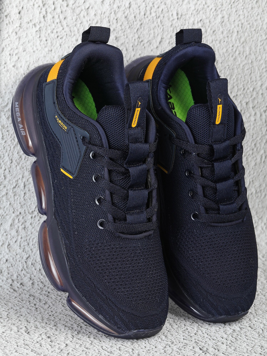 

ABROS Men Navy Blue Mesh Walking Shoes