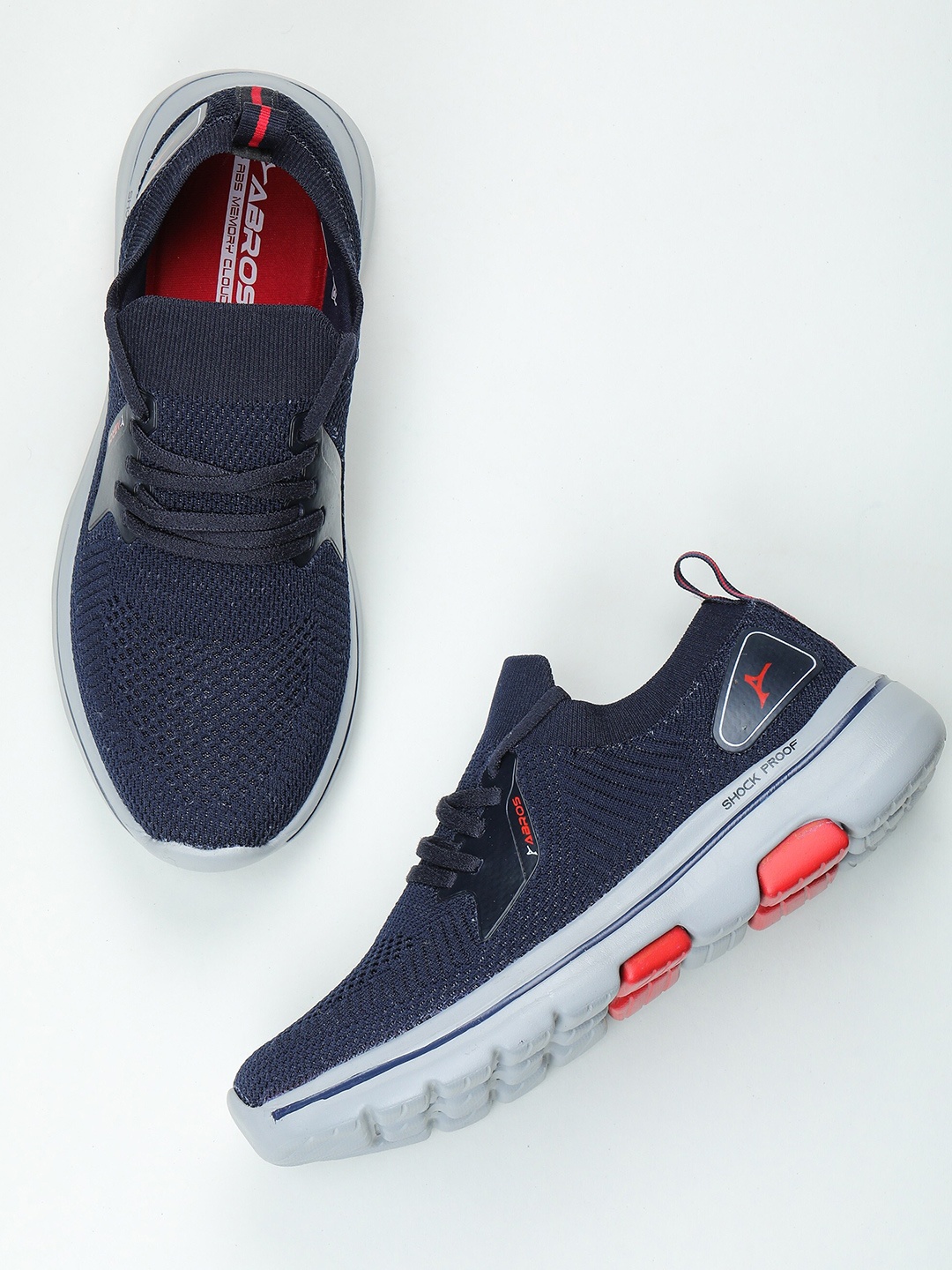 

ABROS Men Carlo Running Sports Shoes, Navy blue