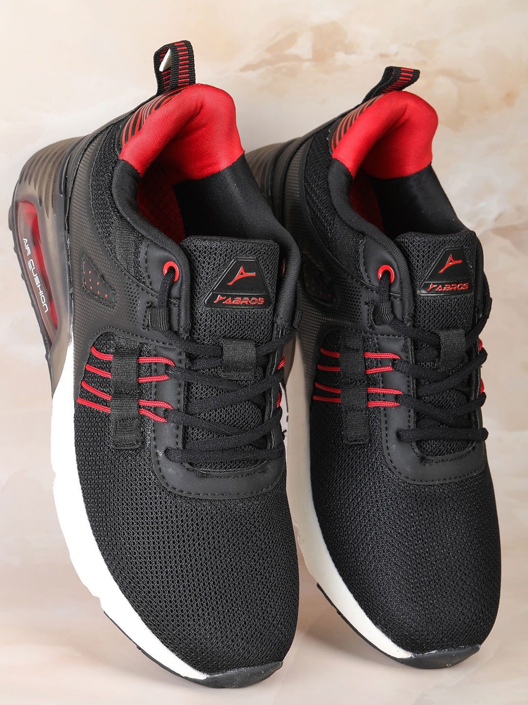 

ABROS Men Apollo Running Sports Shoes, Black