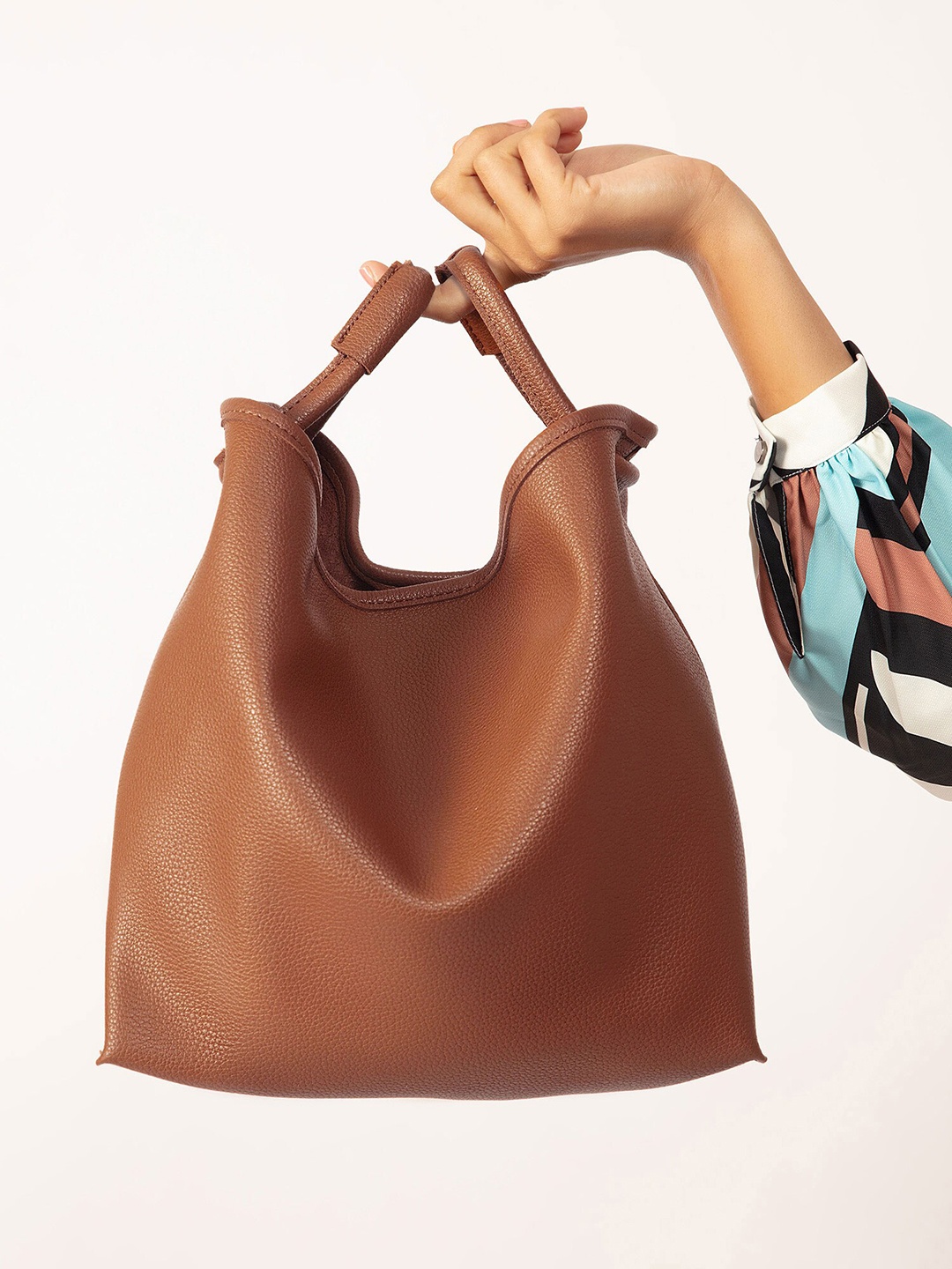 

20Dresses Tan Textured Oversized Everyday Tote Bag