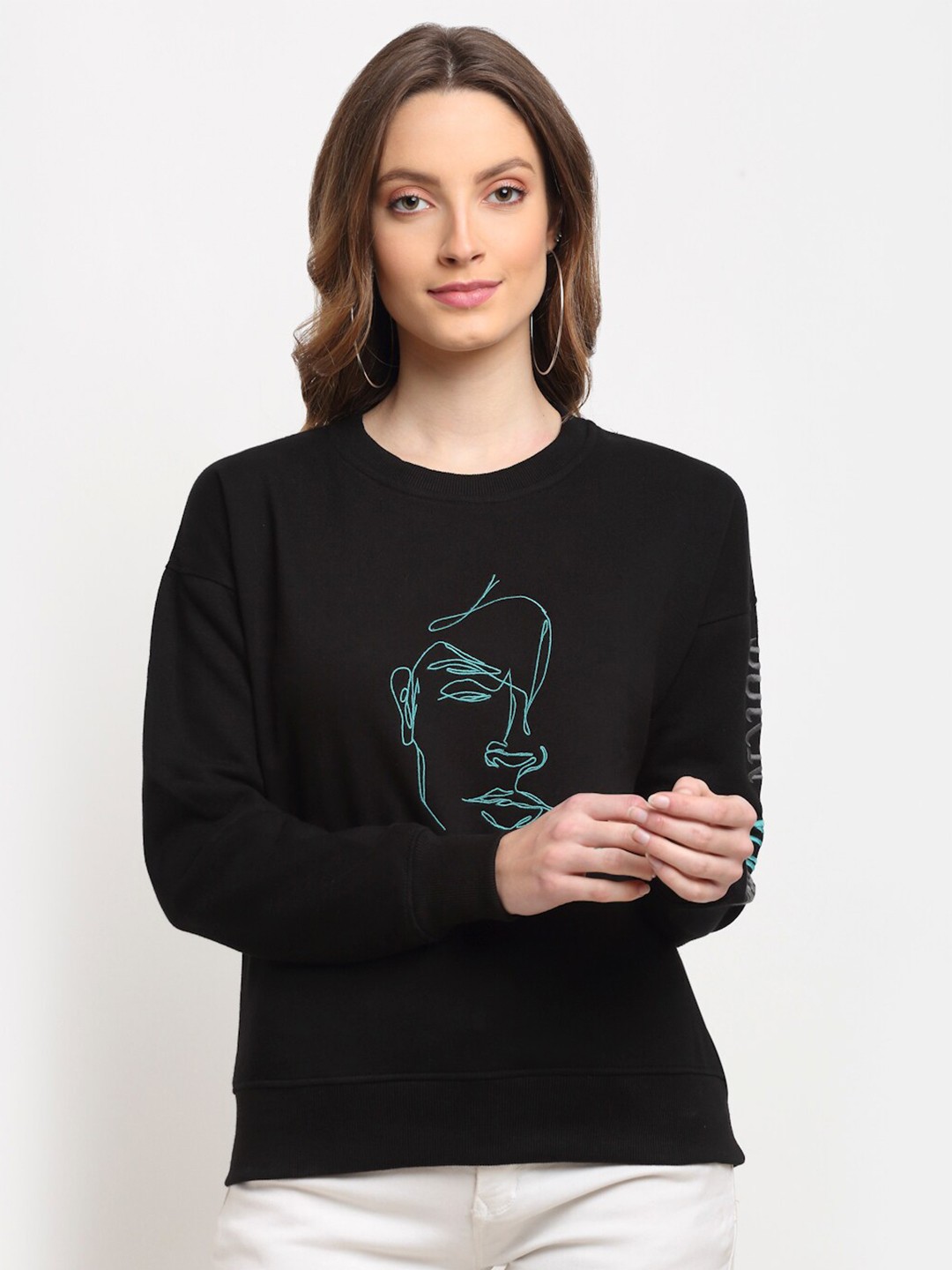 

Club York Women Black Sweatshirt