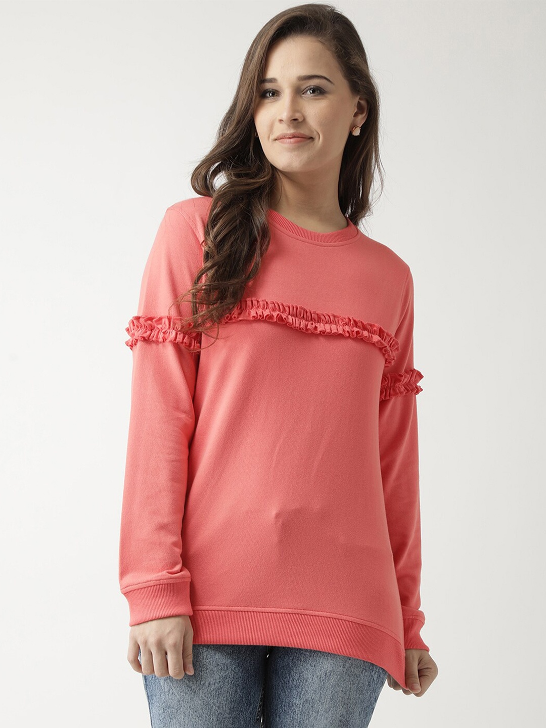 

Club York Women Coral Sweatshirt
