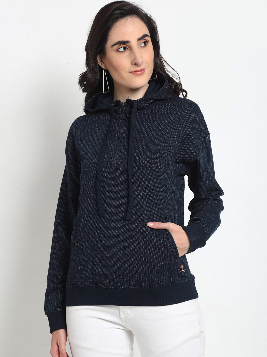 

Club York Women Navy Blue Sweatshirt