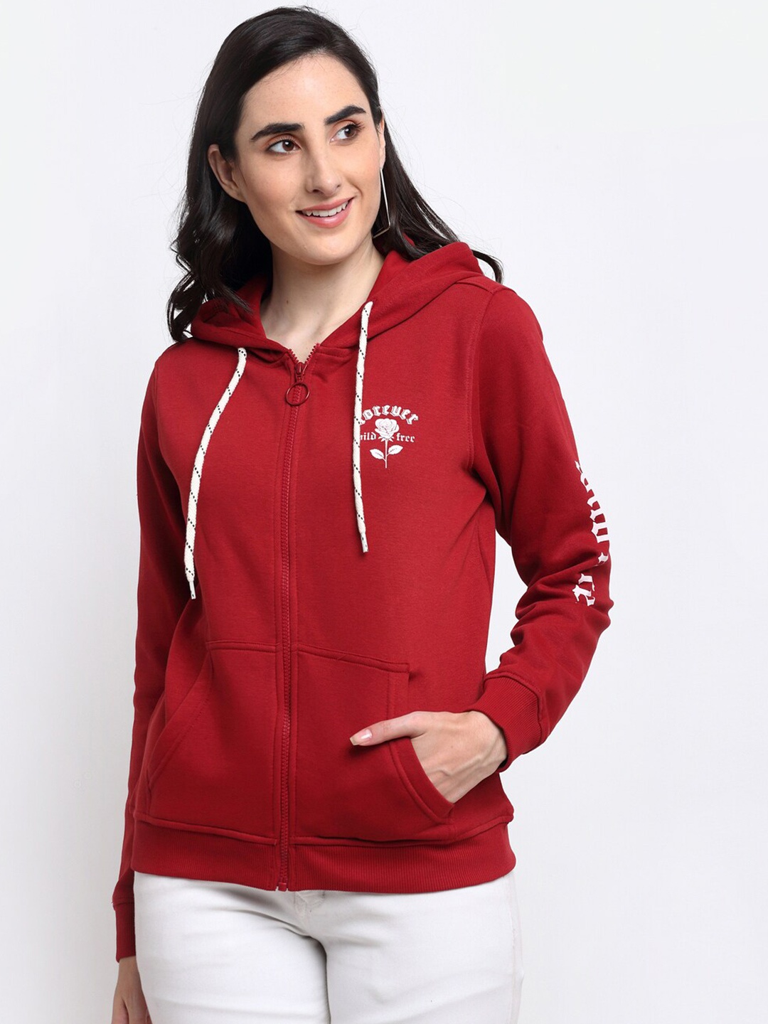 

Club York Women Maroon Sweatshirt