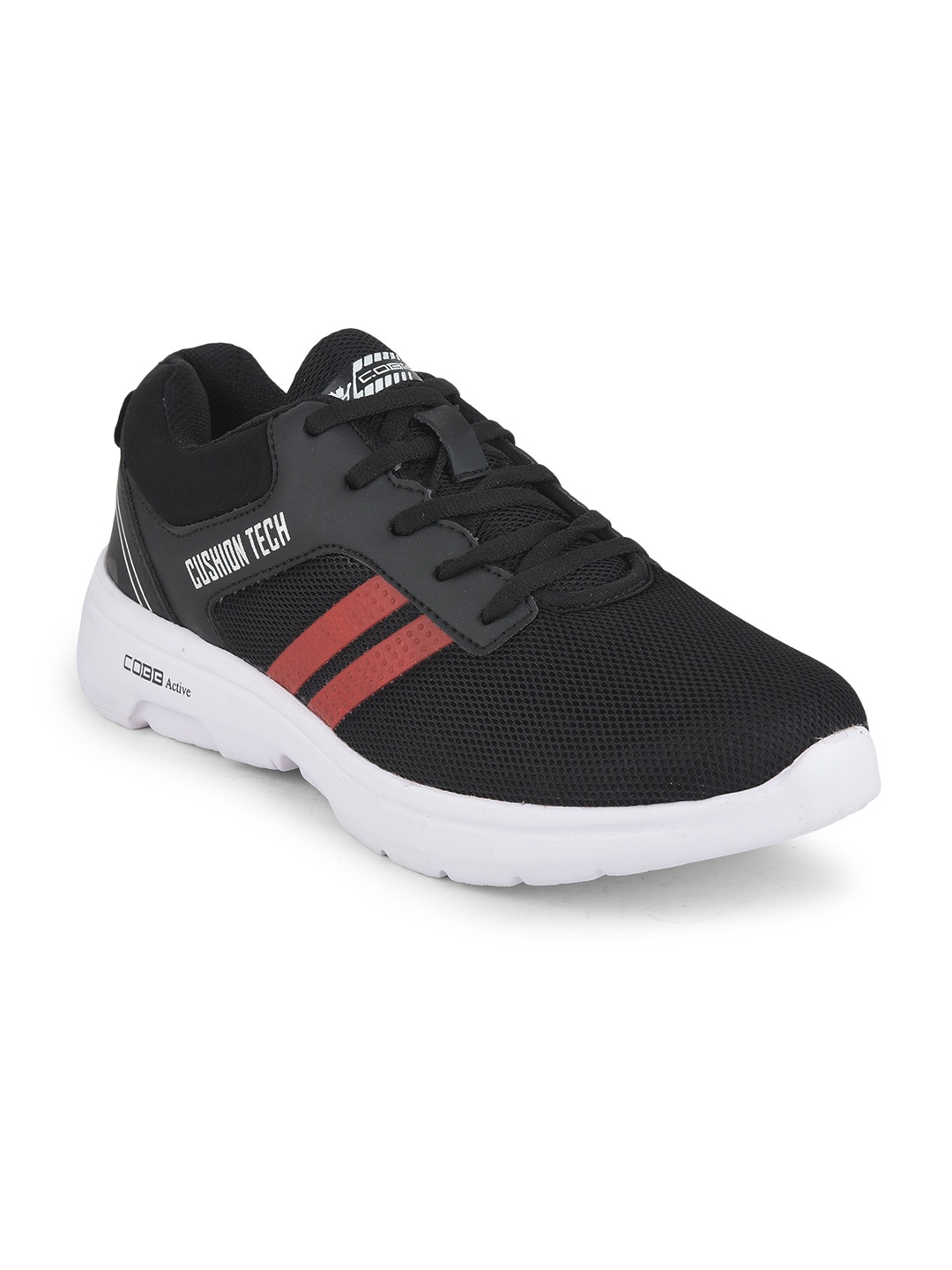 

COBB Men Black Sports Non-Marking Shoes SHDI13BLRED-Black