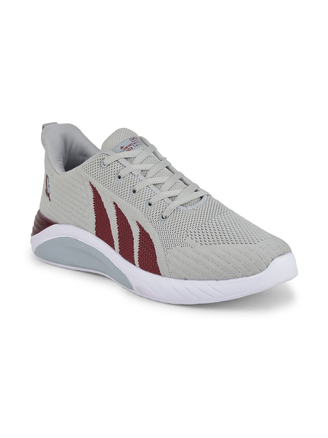

COBB Men Grey Sports Non-Marking Shoes BSHVF30GREYMAHROON-Grey