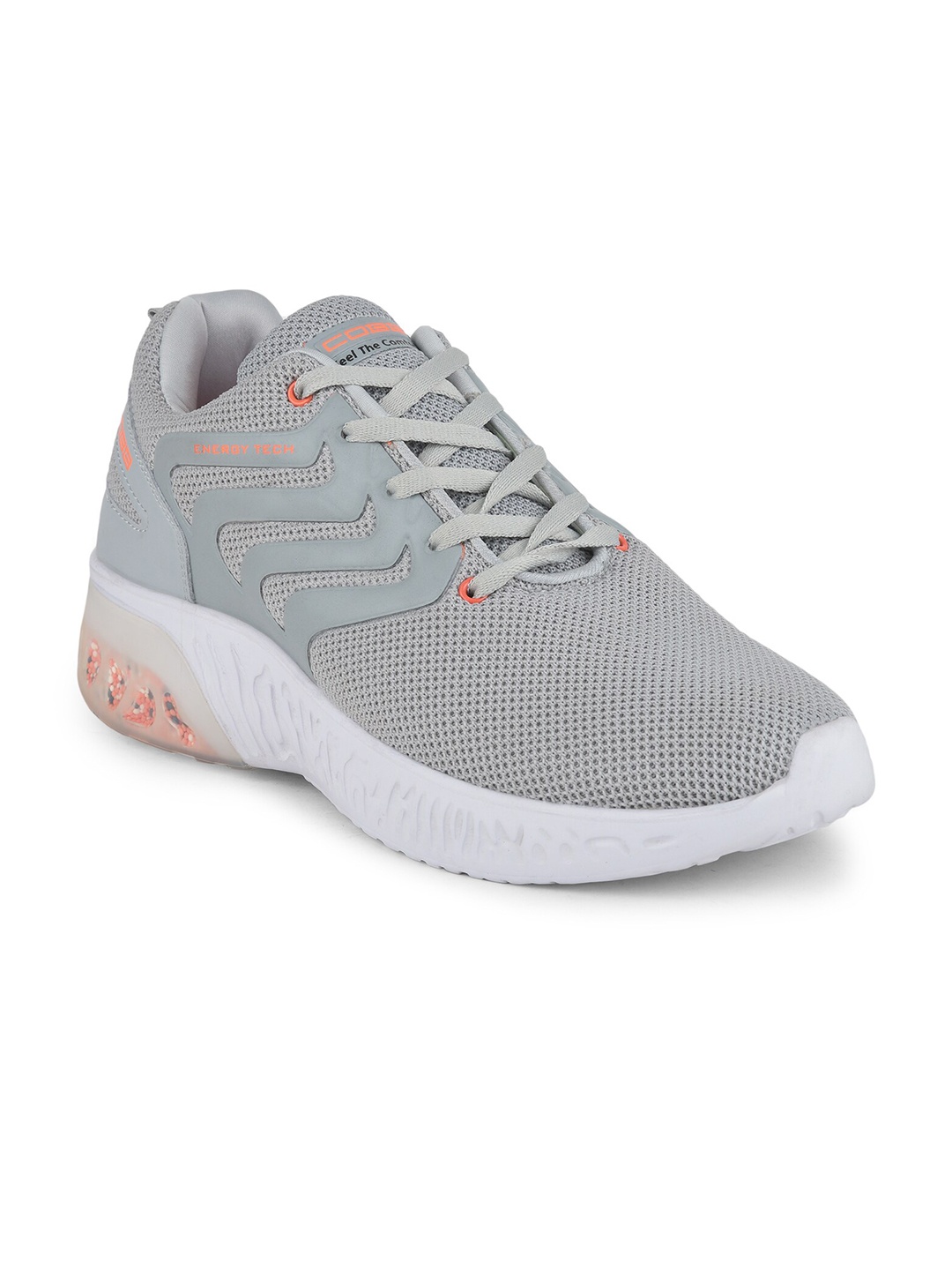 

COBB Men Grey Sports Non-Marking Shoes SHNGIB8GREYORANGE-Grey