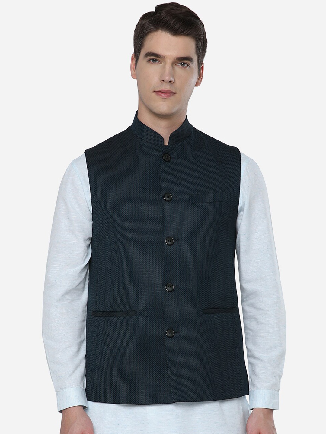 

JADE BLUE Men Blue Tailored Jacket