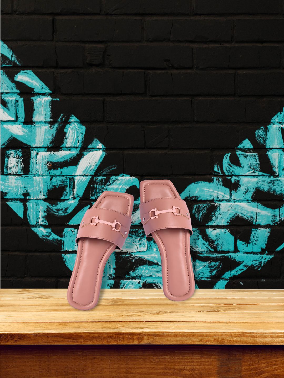 

PERY PAO Women Peach Open Toe Flats