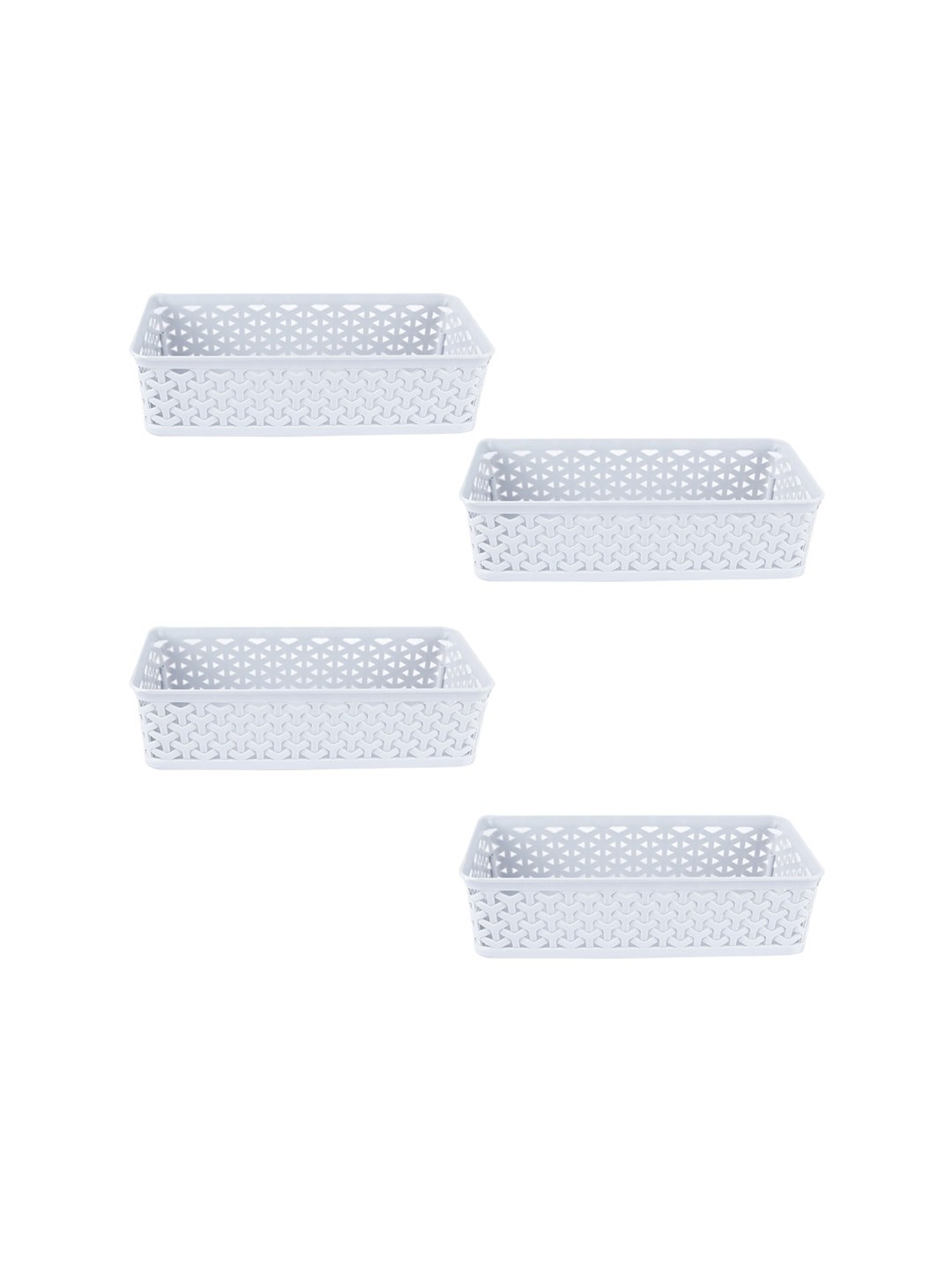 

MARKET99 Light Blue Set Of 4 Kitchen Storage Basket