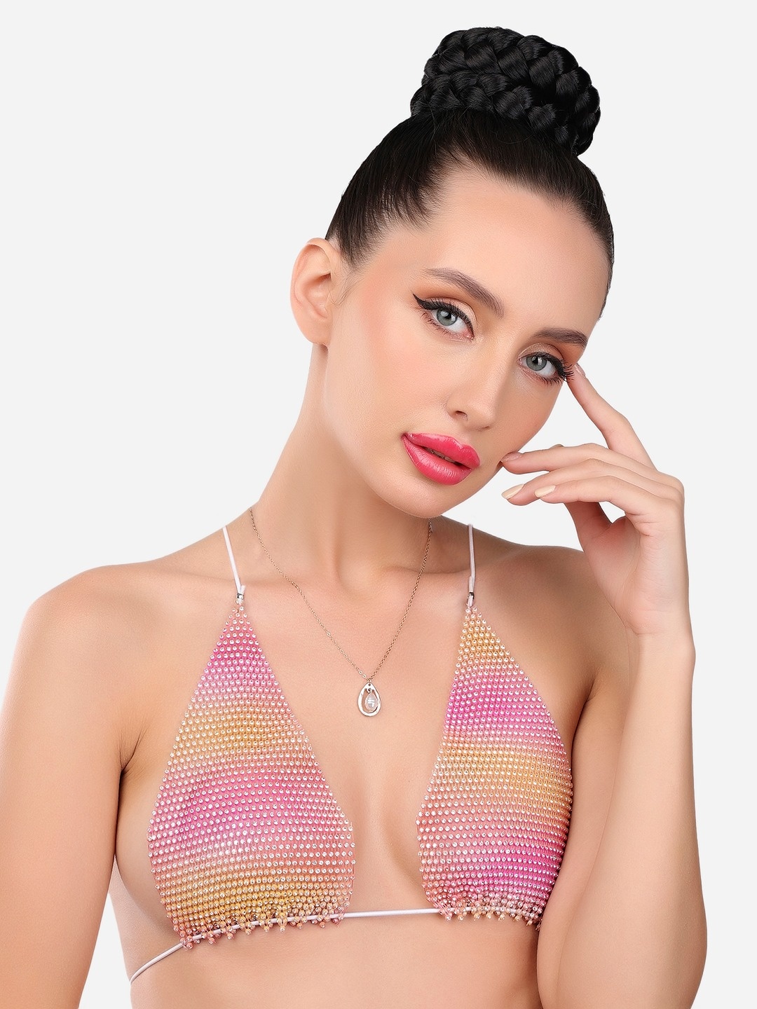 

Zaveri Pearls Gold-Toned & White Gold-Plated Chain