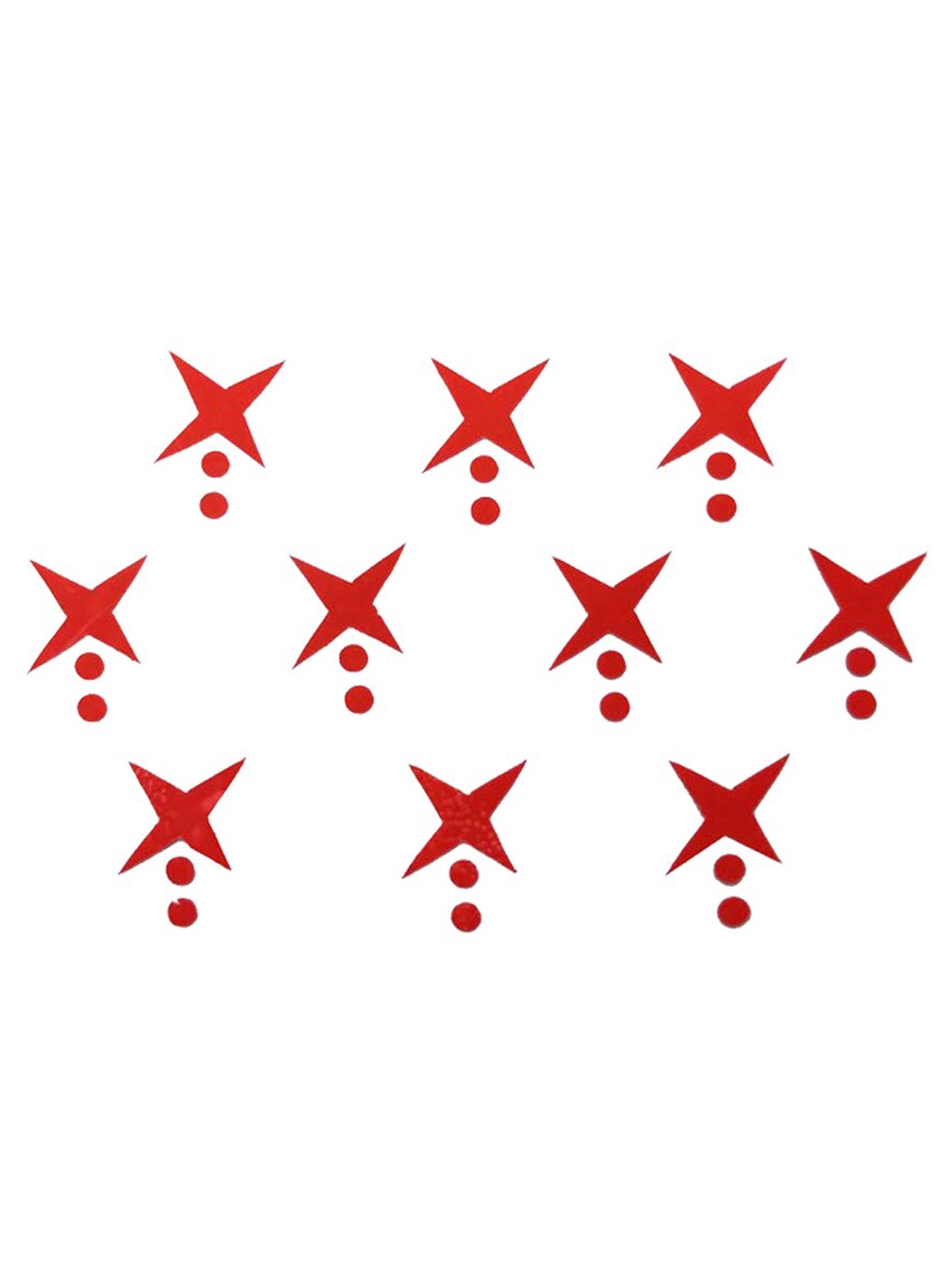 

Comet Busters Red & Maroon Bindis - 10 Pcs