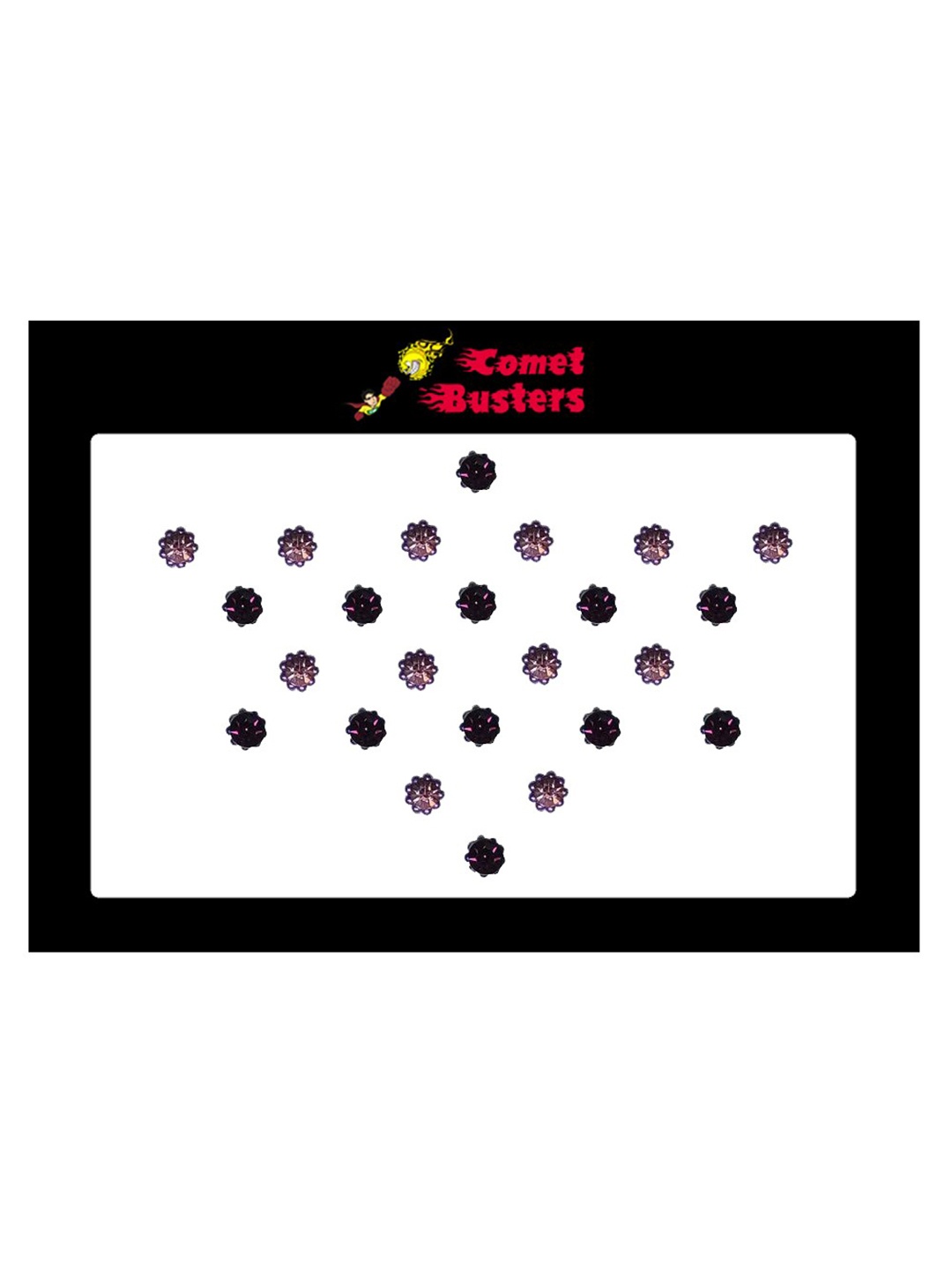 

Comet Busters Pink & Purple Stone Studded Bindis - 24 Pcs